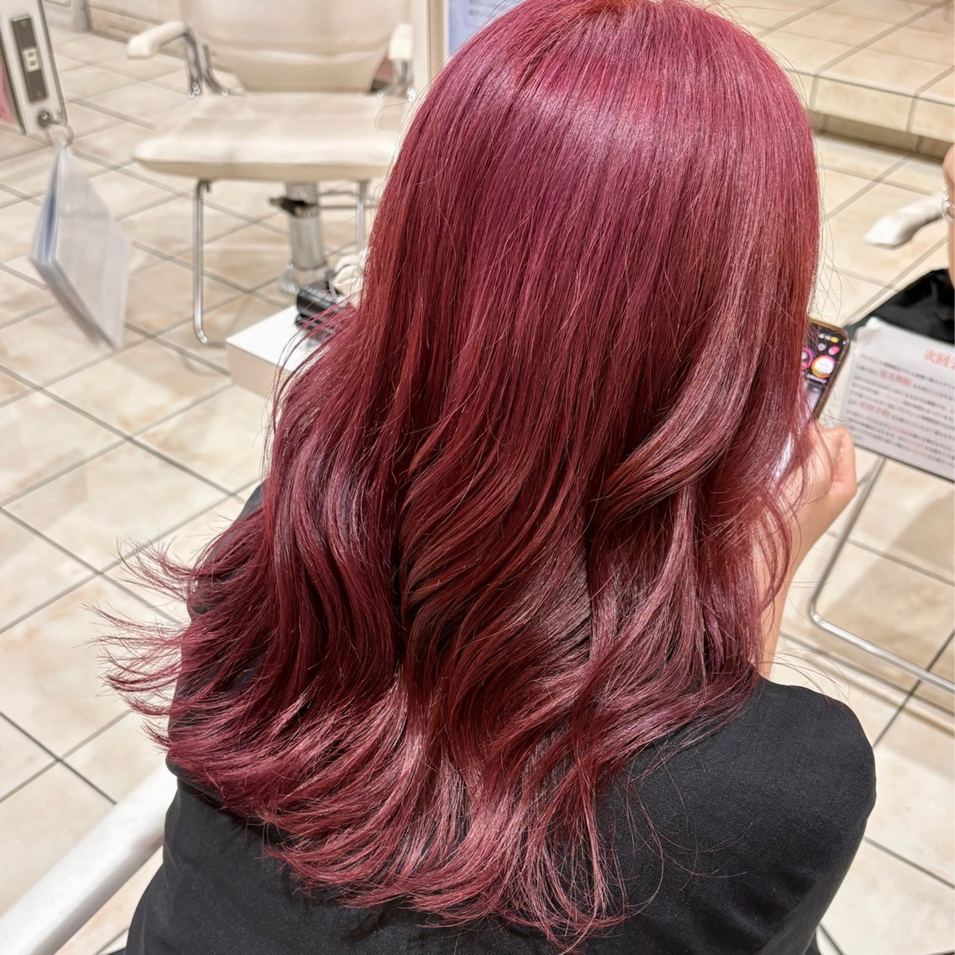 セミロング カラー ヘアカラー ブリーチ/ヘアセット 【𝙍𝙞𝙣𝙤】のヘアスタイル