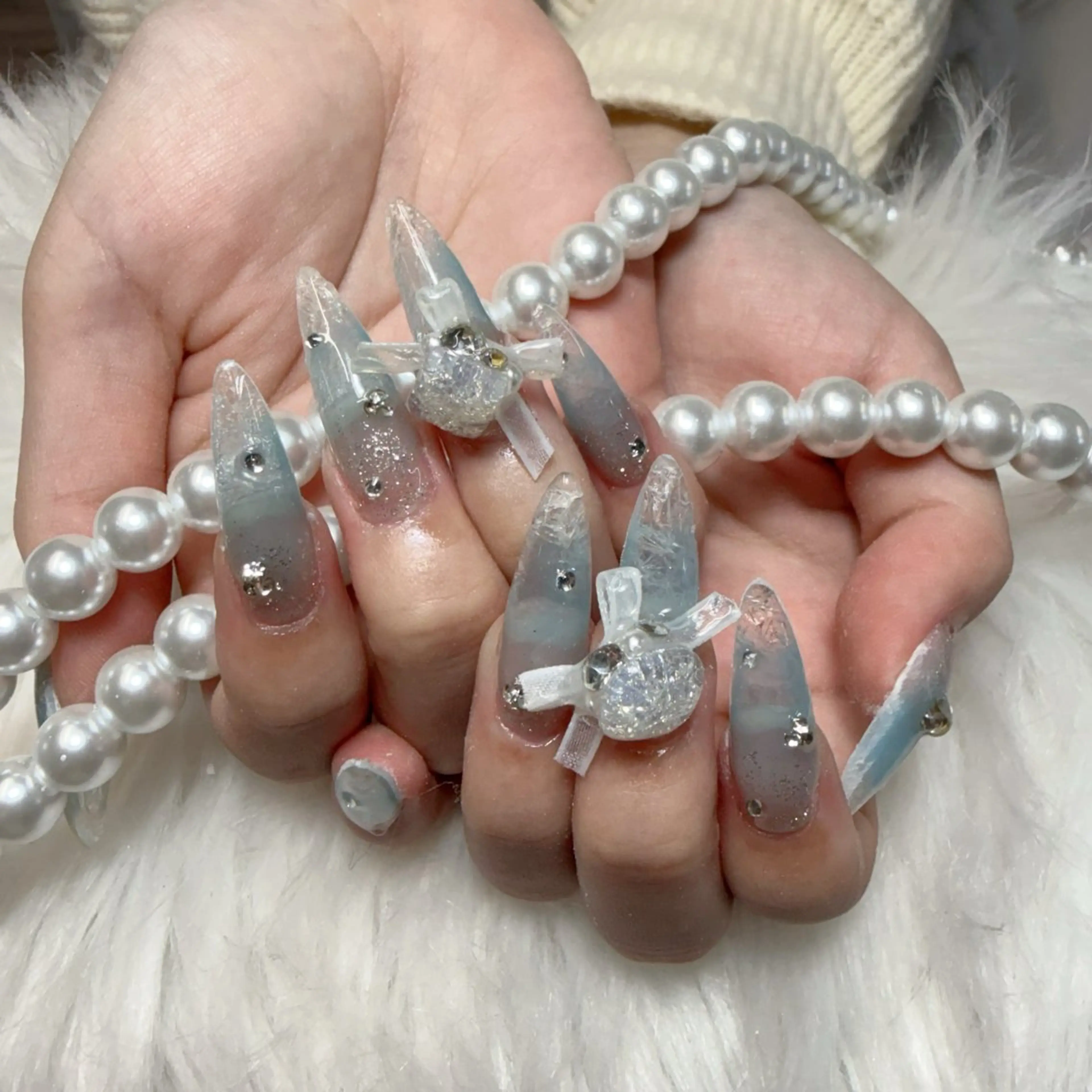 ネイル ハンドネイル 🎀nana🫧 ワンホンネイル🎀のネイルデザイン