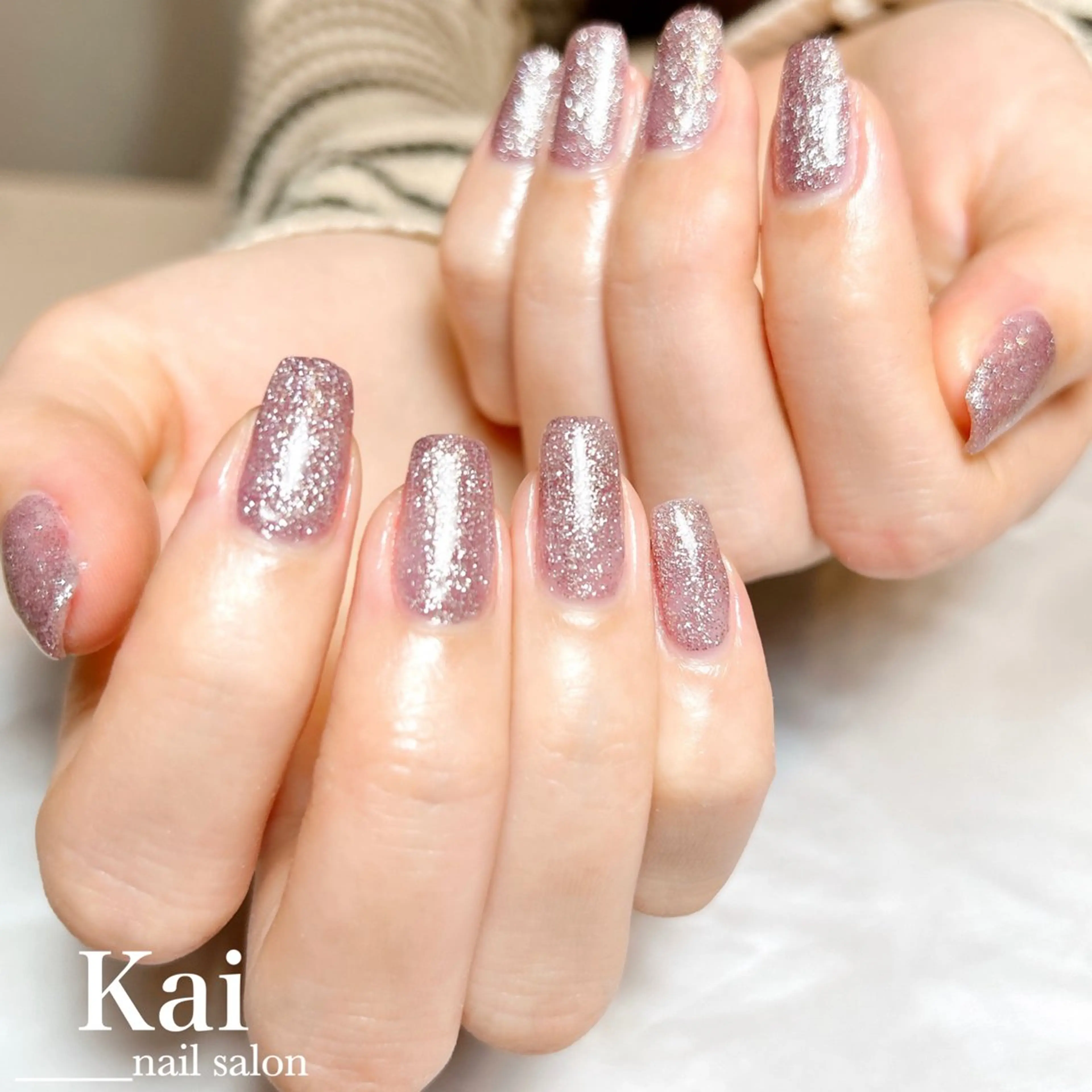 ネイル フラッシュネイル 韓国ネイル ラメ(グリッター) マグネットネイル ニュアンスネイル ハンドネイル Kai  nail Mayukoのネイルデザイン
