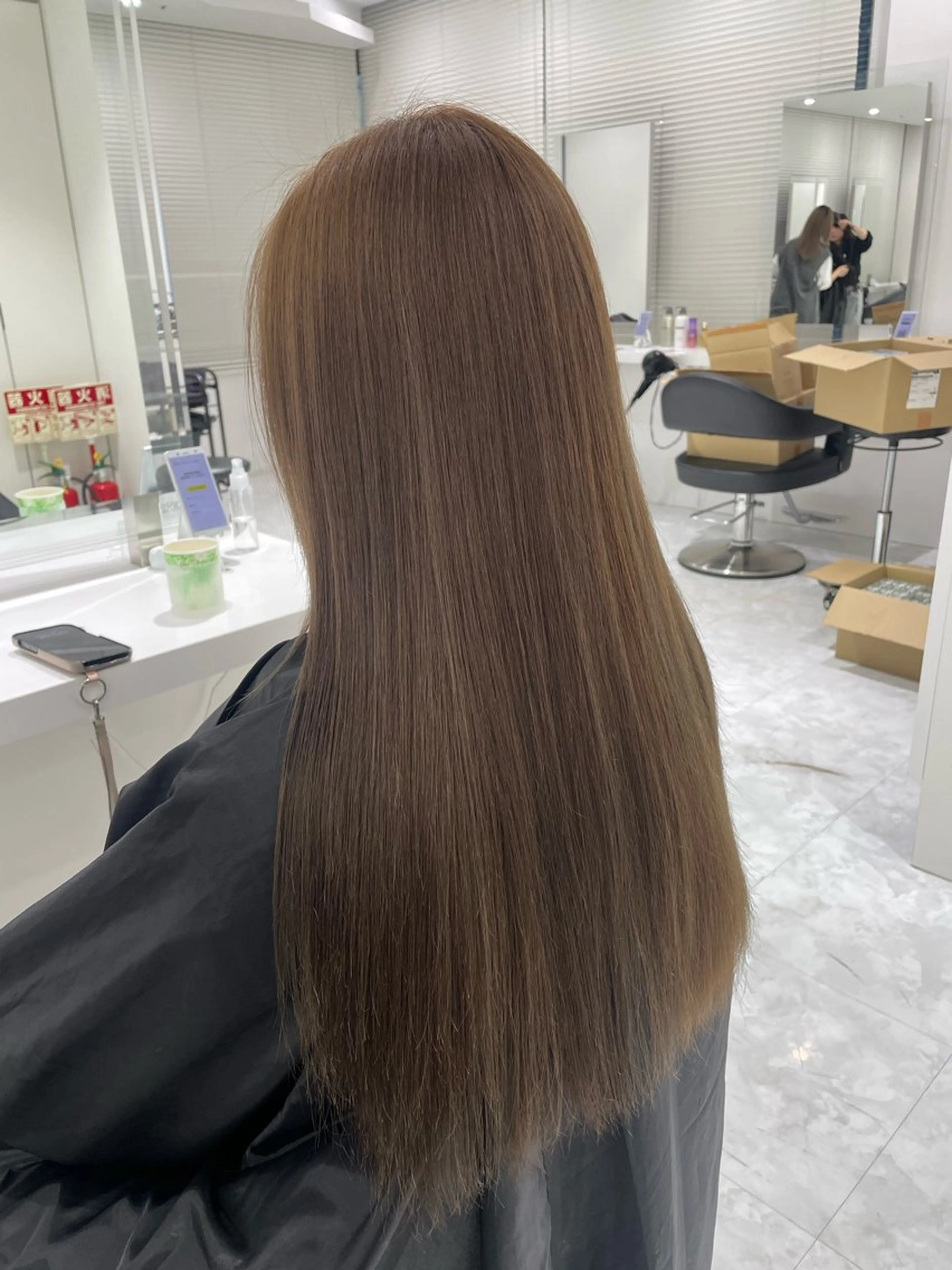 ロング ヘアカラー トリートメント ヘッドスパ 🌿透明感赤み消し Keishin🌿のヘアスタイル