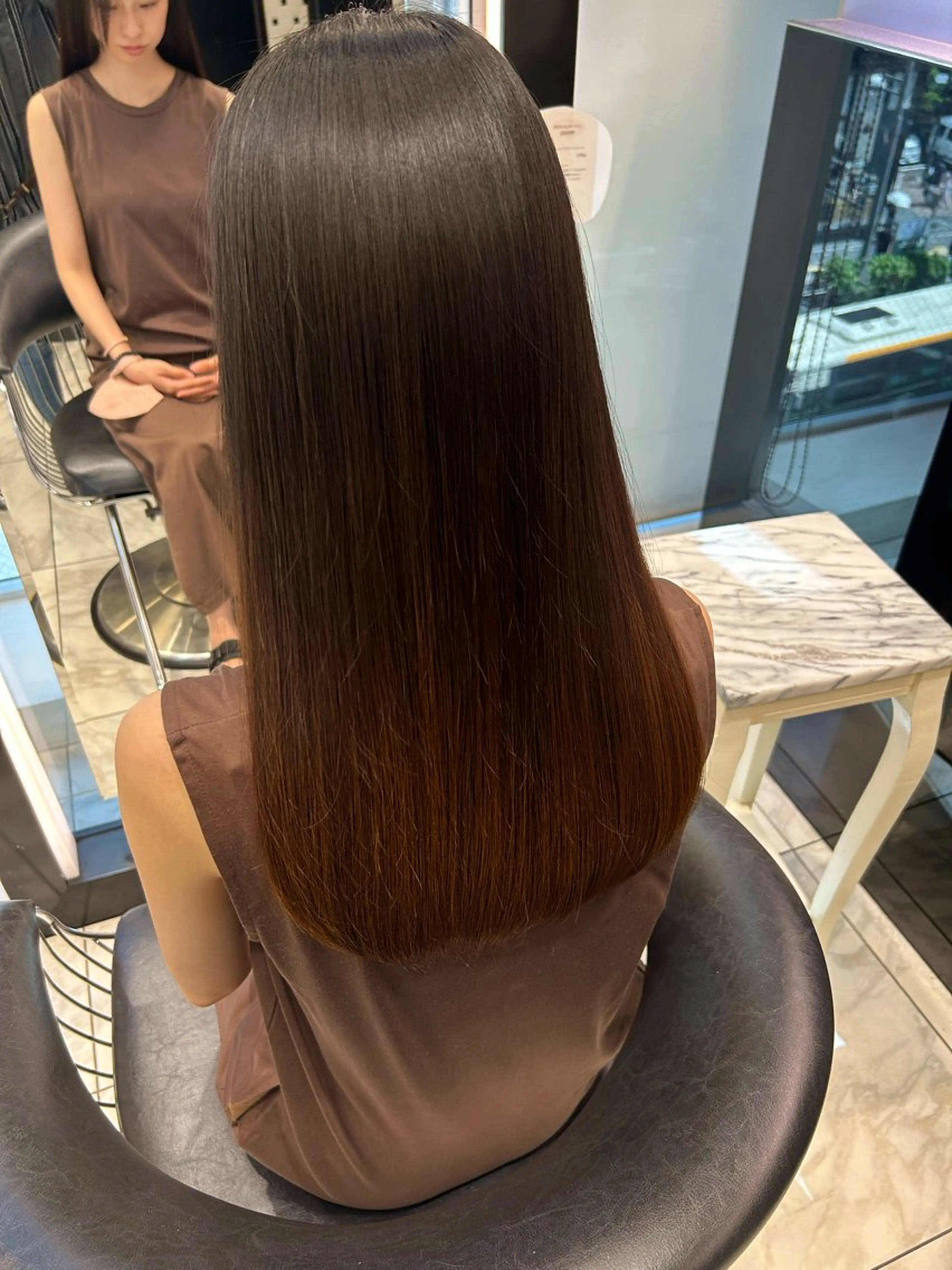 ロング パーマ ヘッドスパ 韓国っぽ透け感カラー マンツーマン🫧なおのヘアスタイル