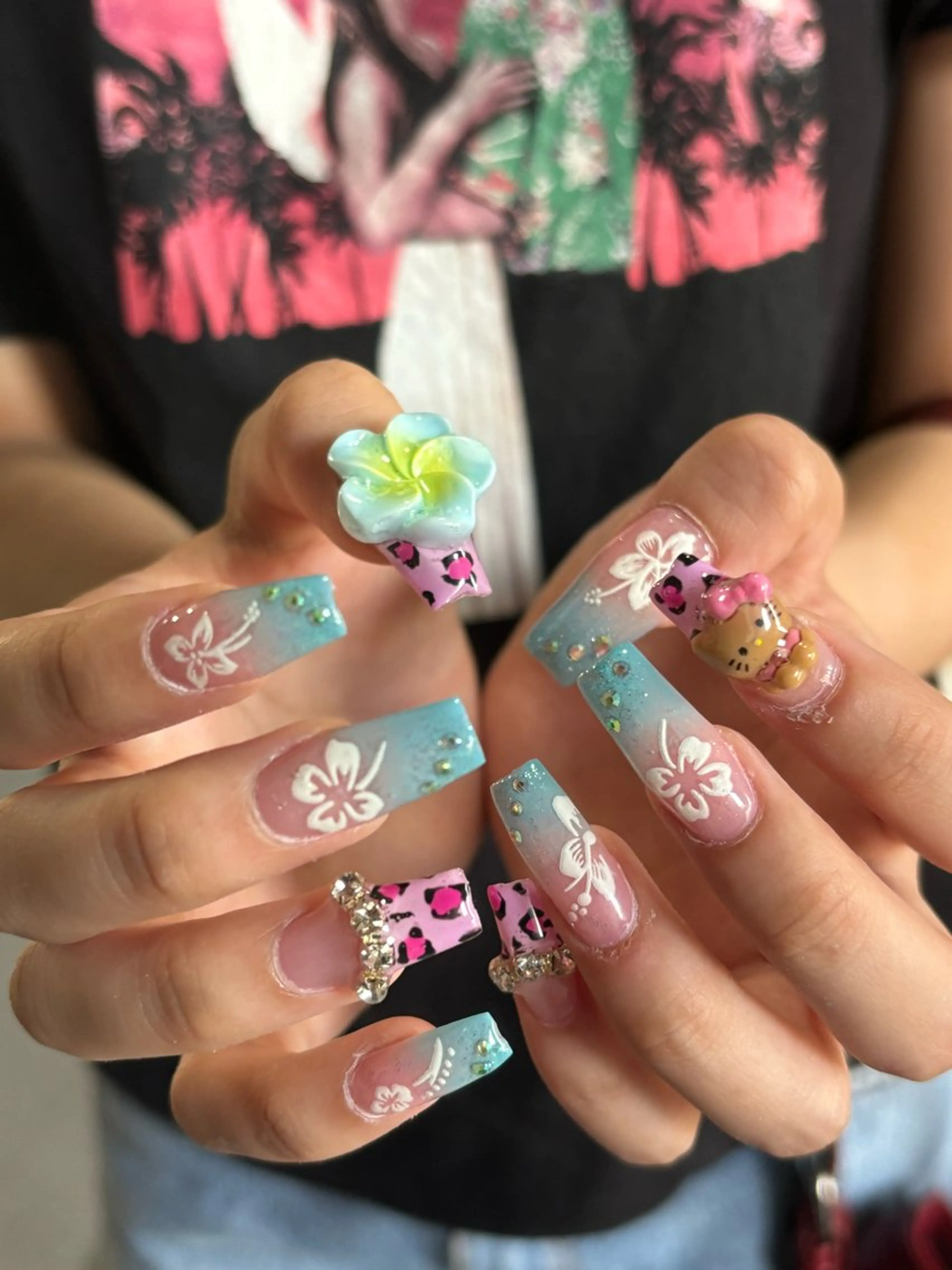 【指先格上げ長さだし10本+フルアート60min🍒 （美フォルム込） ¥12,500】の写真