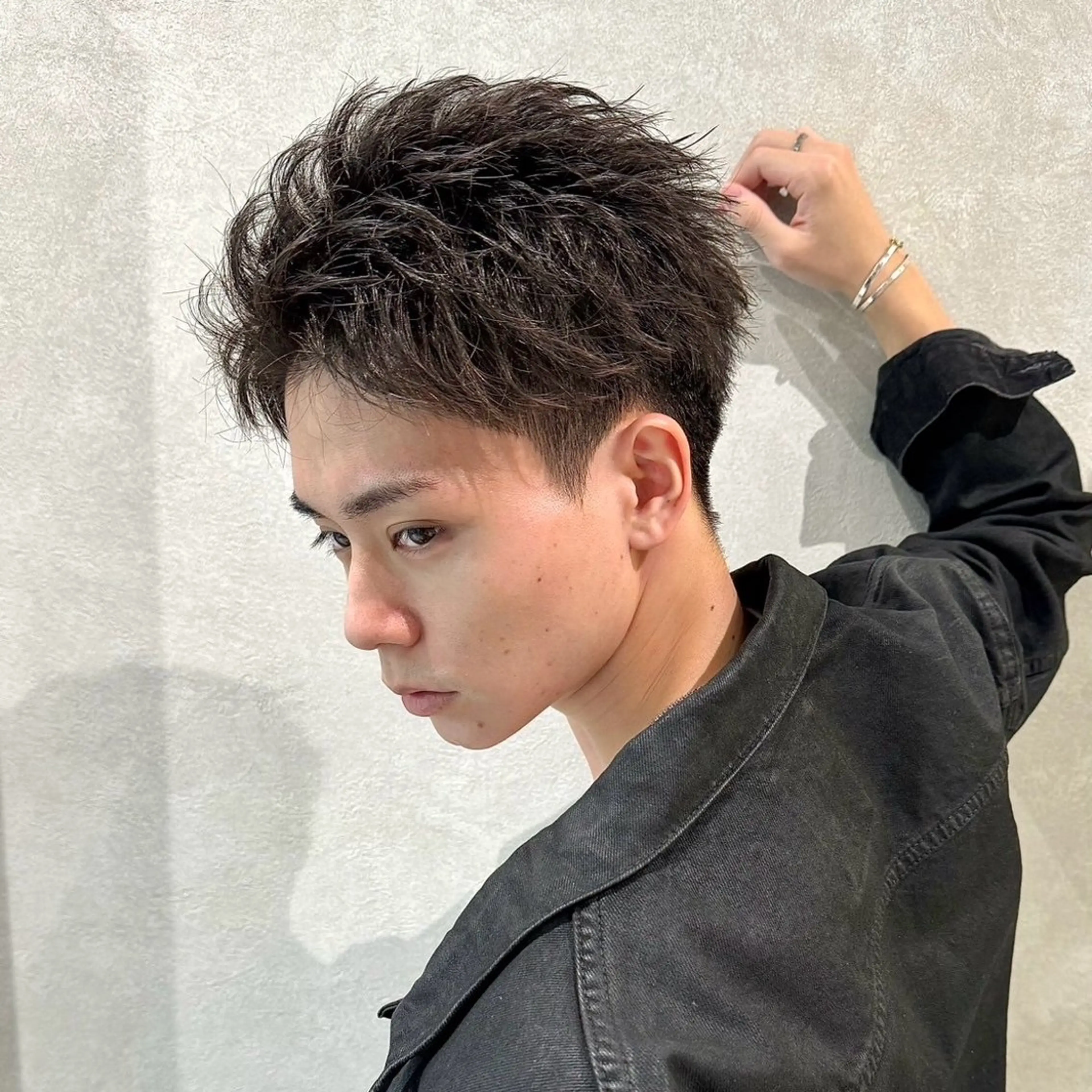 メンズ カット ハイトーン🦄ネイル 💞のぶちのネイルデザイン