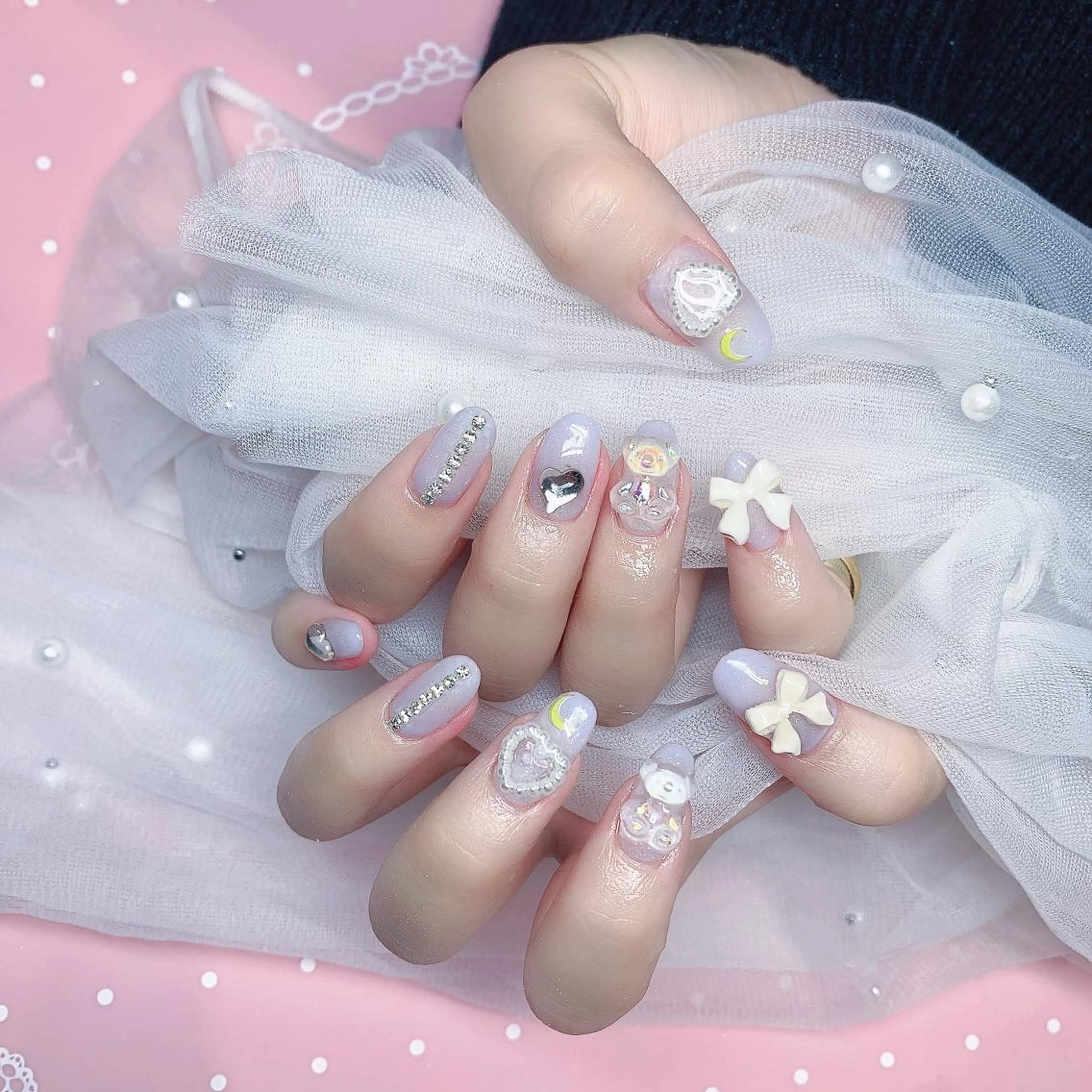 ネイル 長さ出し ネイルチップ Nail Salon kihi大塚店のネイルデザイン