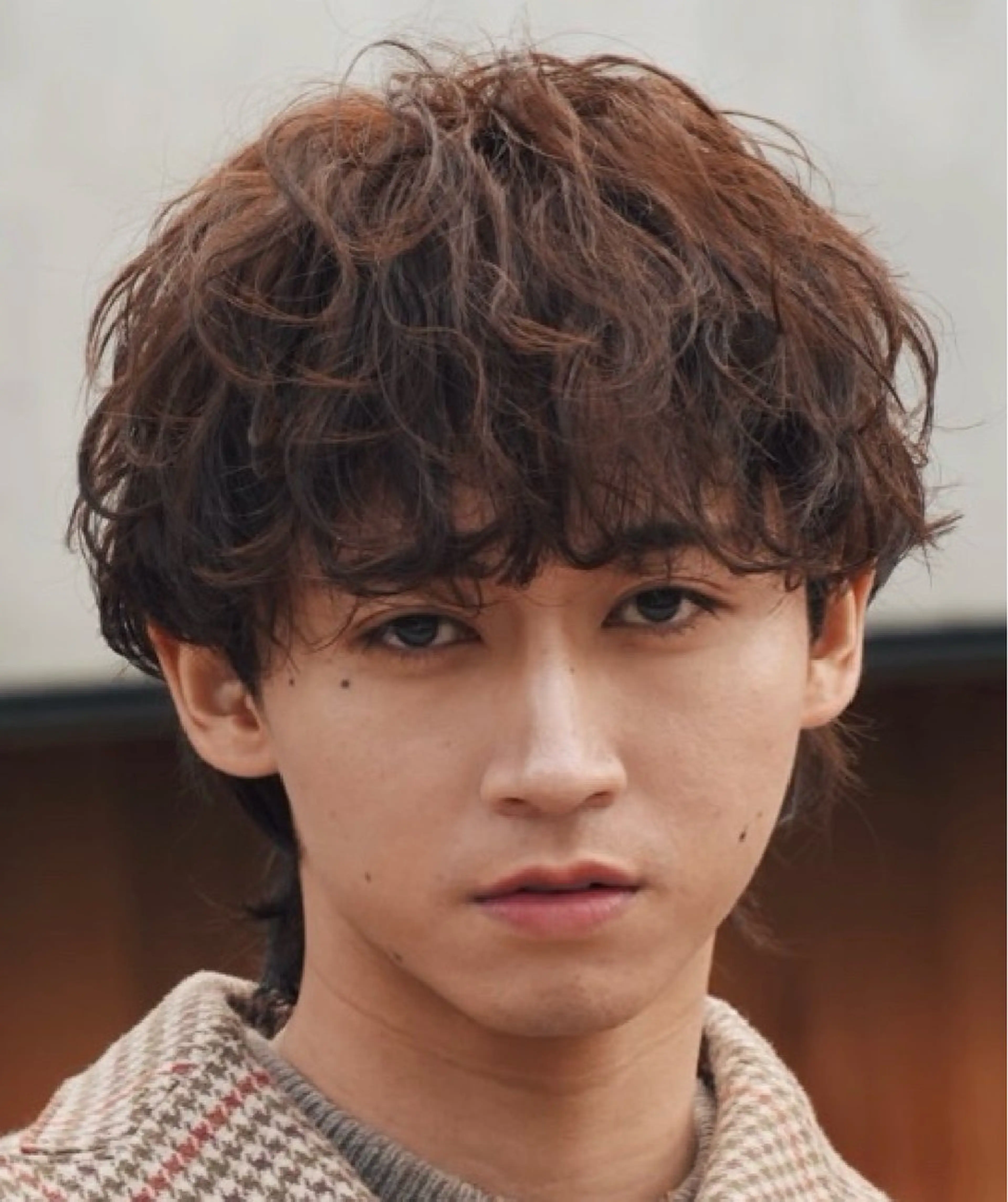 パーマ メンズ センターパート マッシュ メンズパーマ プードルパーマ メンズツイストパーマ カット ヘアカラー パーマ 仙台波巻きパーマ/ fifth/遠藤楓雅のヘアスタイル