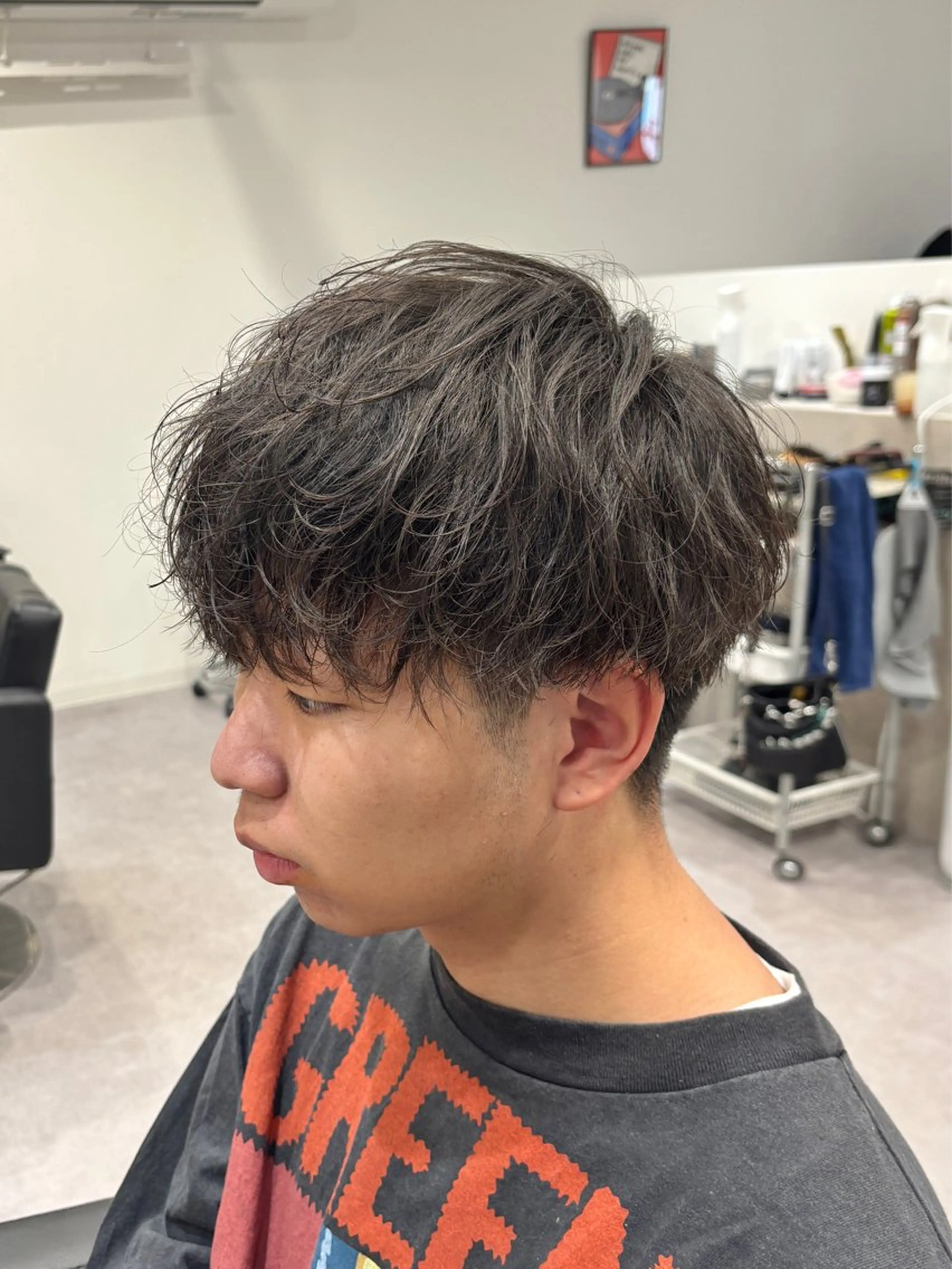 パーマ カット パーマ 淺野 夕都のヘアスタイル