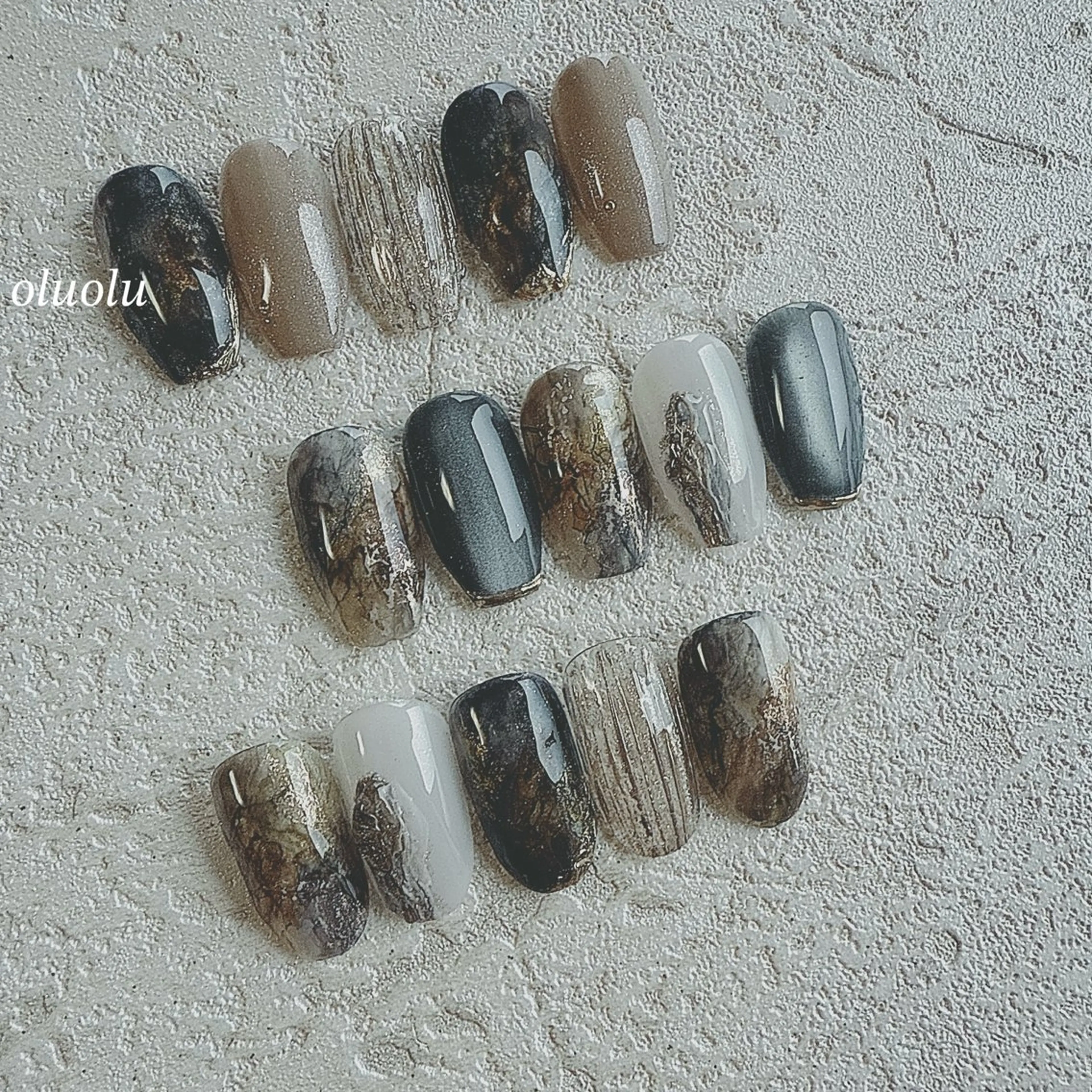 ネイル ニュアンスネイル ハンドネイル 大村 紬華のネイルデザイン