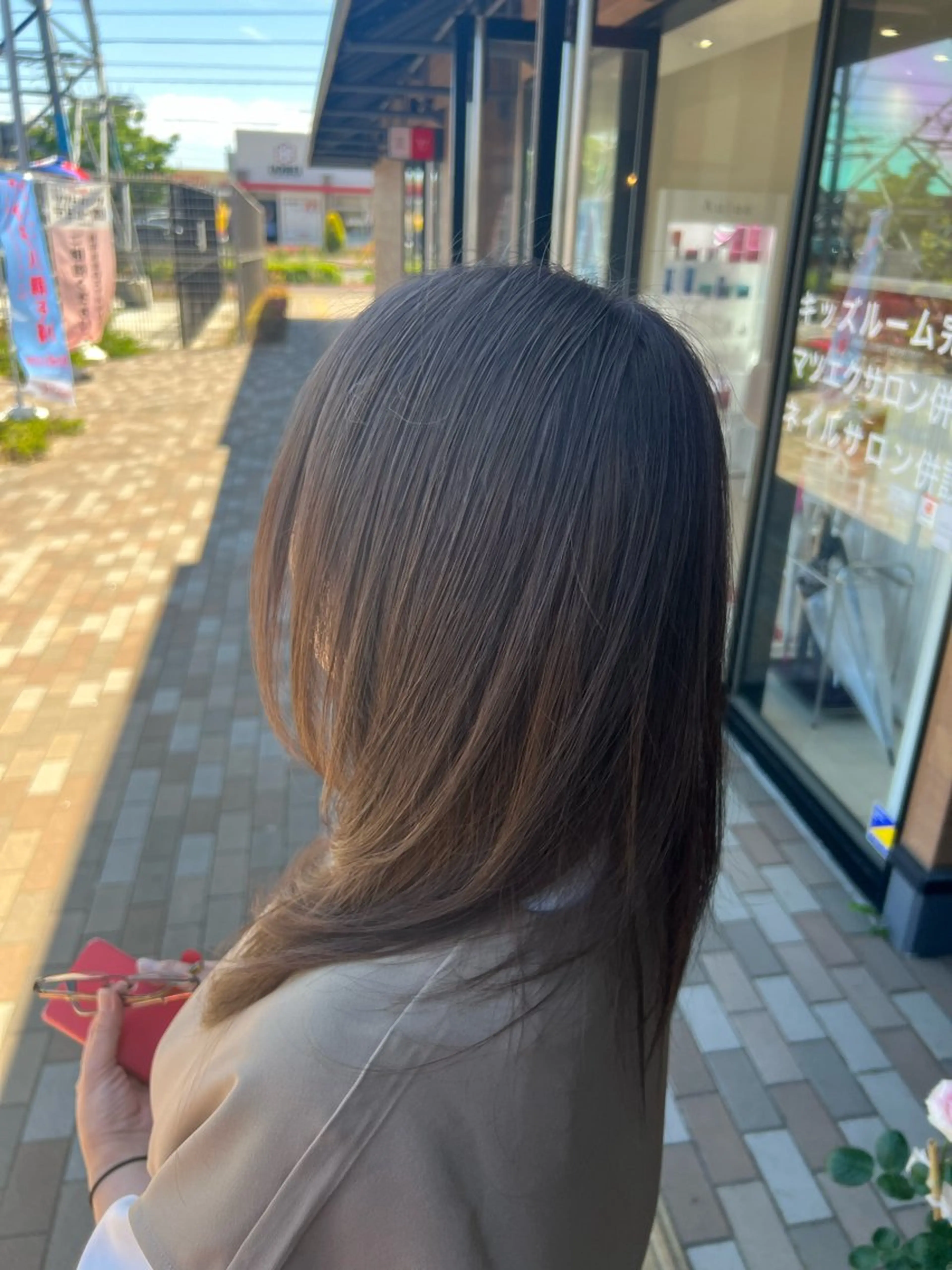 セミロング カラー ヘアカラー 太白区/白髪ぼかし ハイライト/千葉達人のヘアスタイル