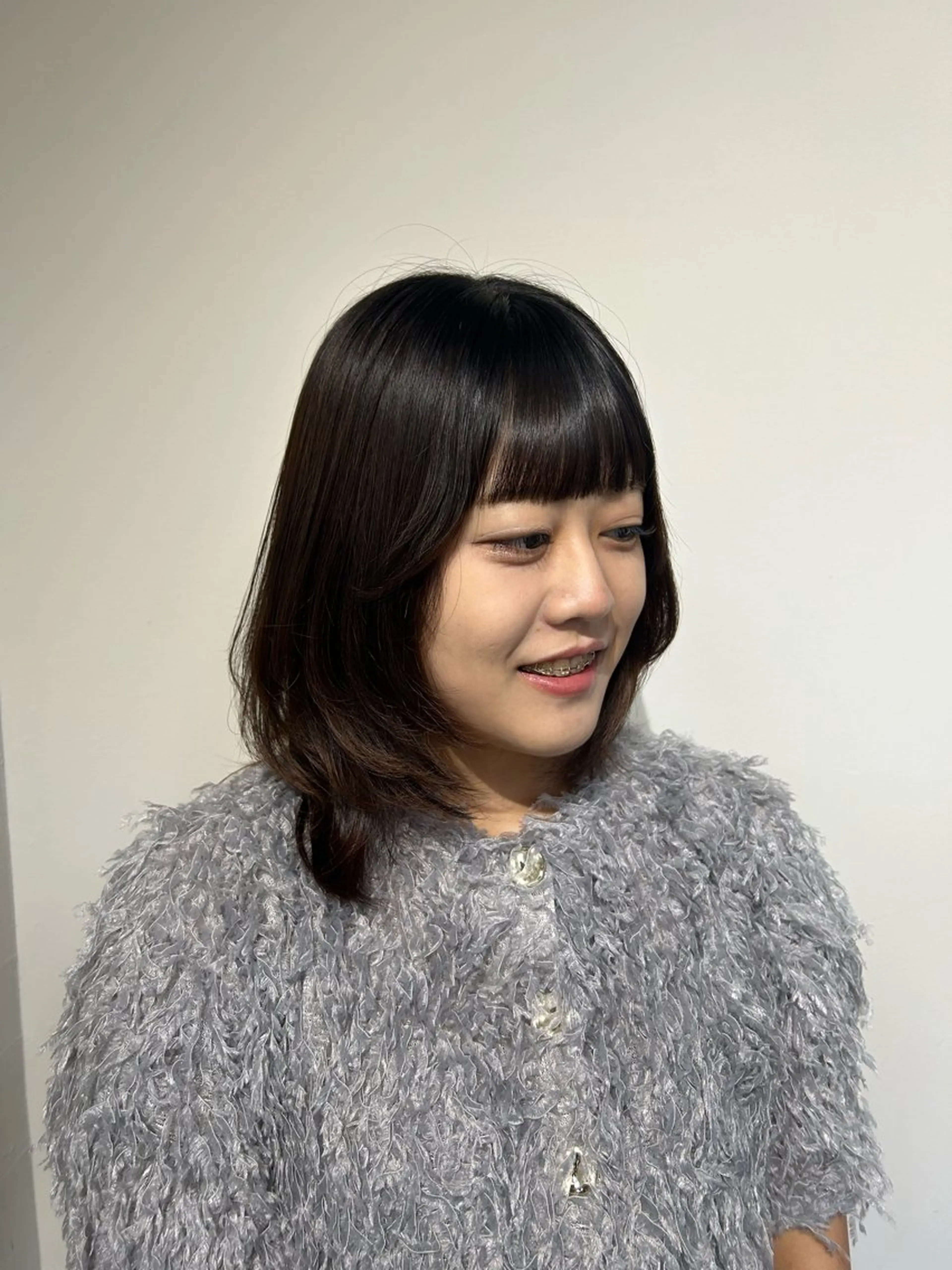 ミディアム 新潟/万代/レイヤー 韓国風/明間未来のヘアスタイル