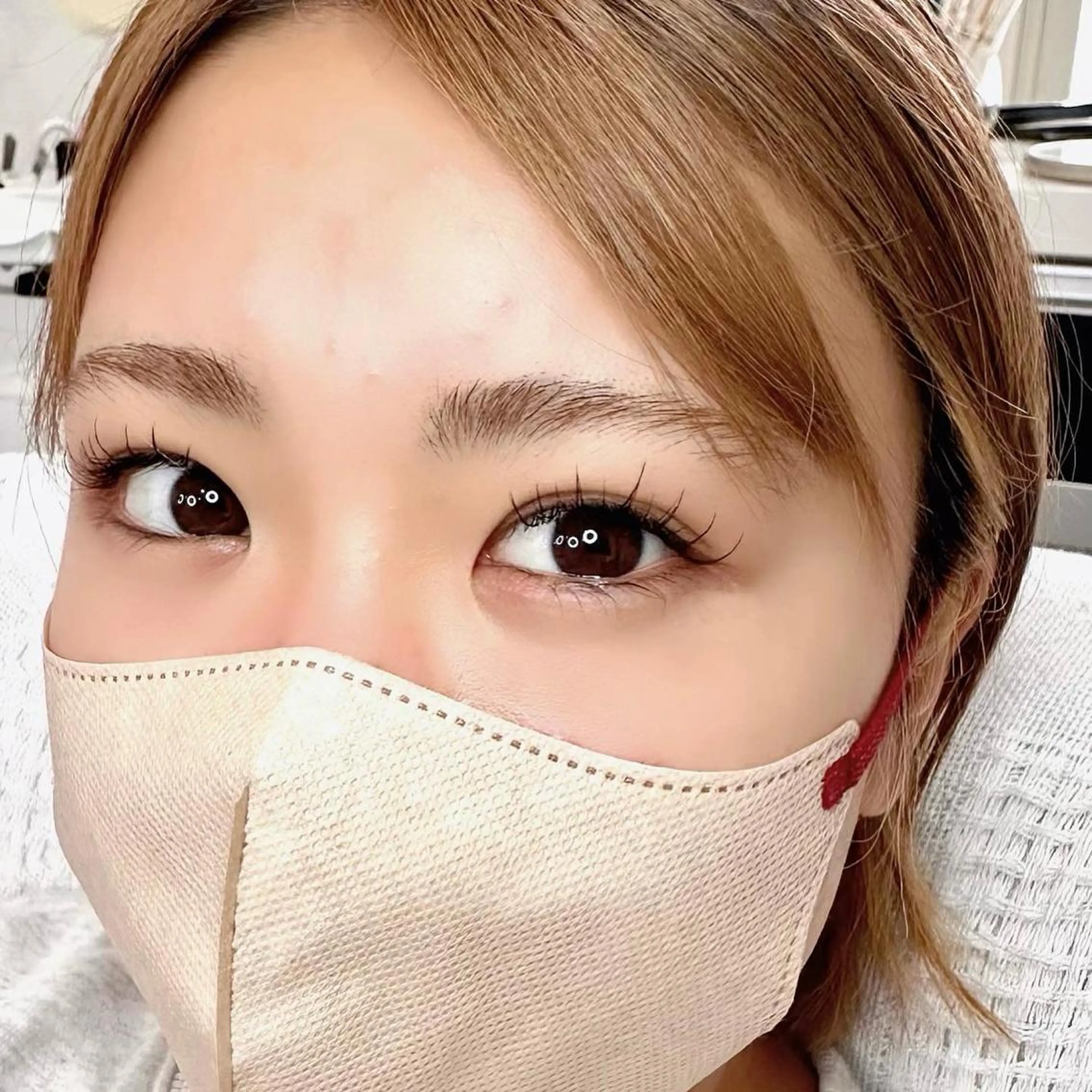 マツエク・マツパ フラットラッシュ ナチュラル ULUS mamiのマツエク・マツパデザイン