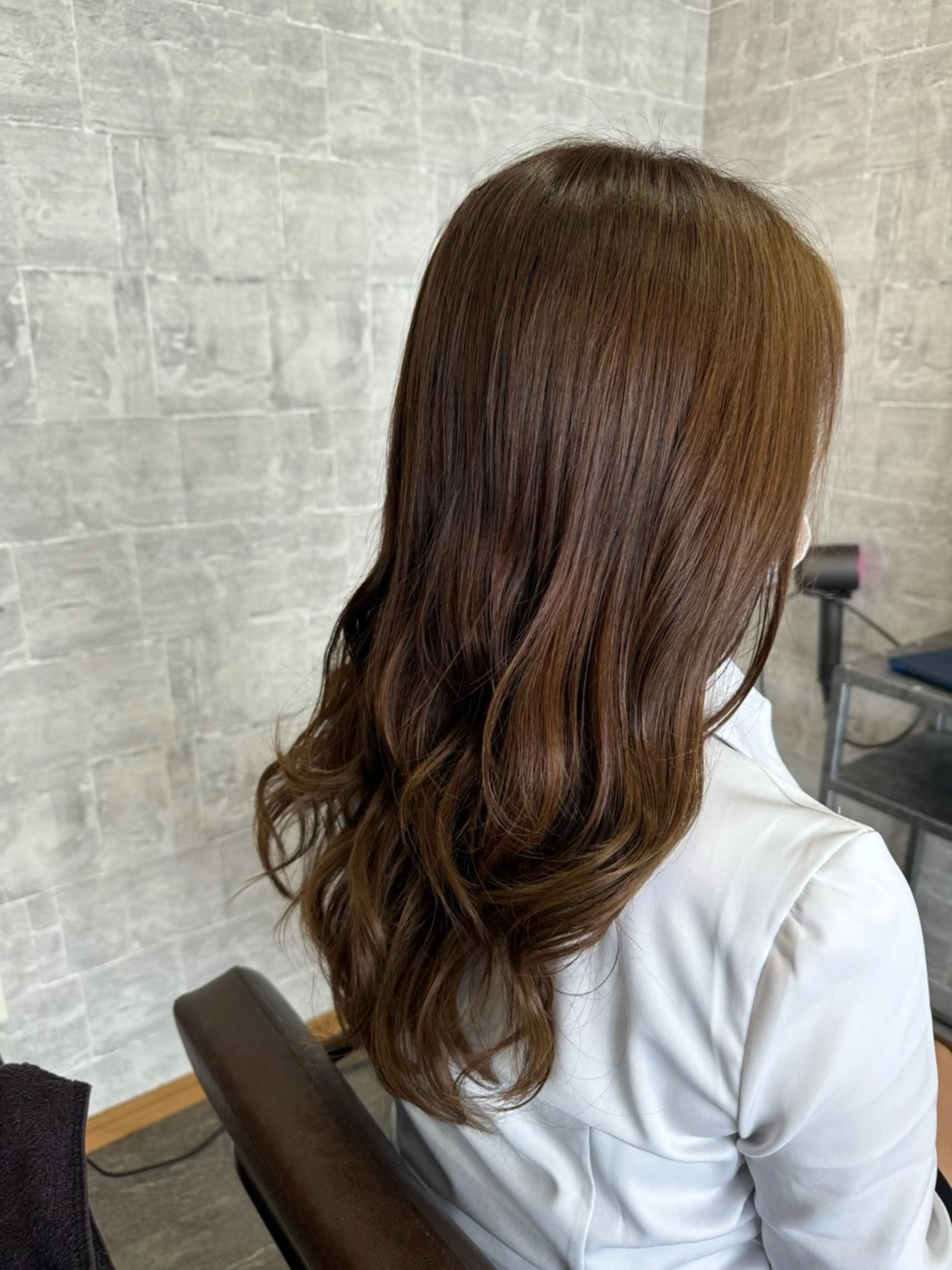 ロング 顔周りカット レイヤーカット 月館 怜奈のヘアスタイル