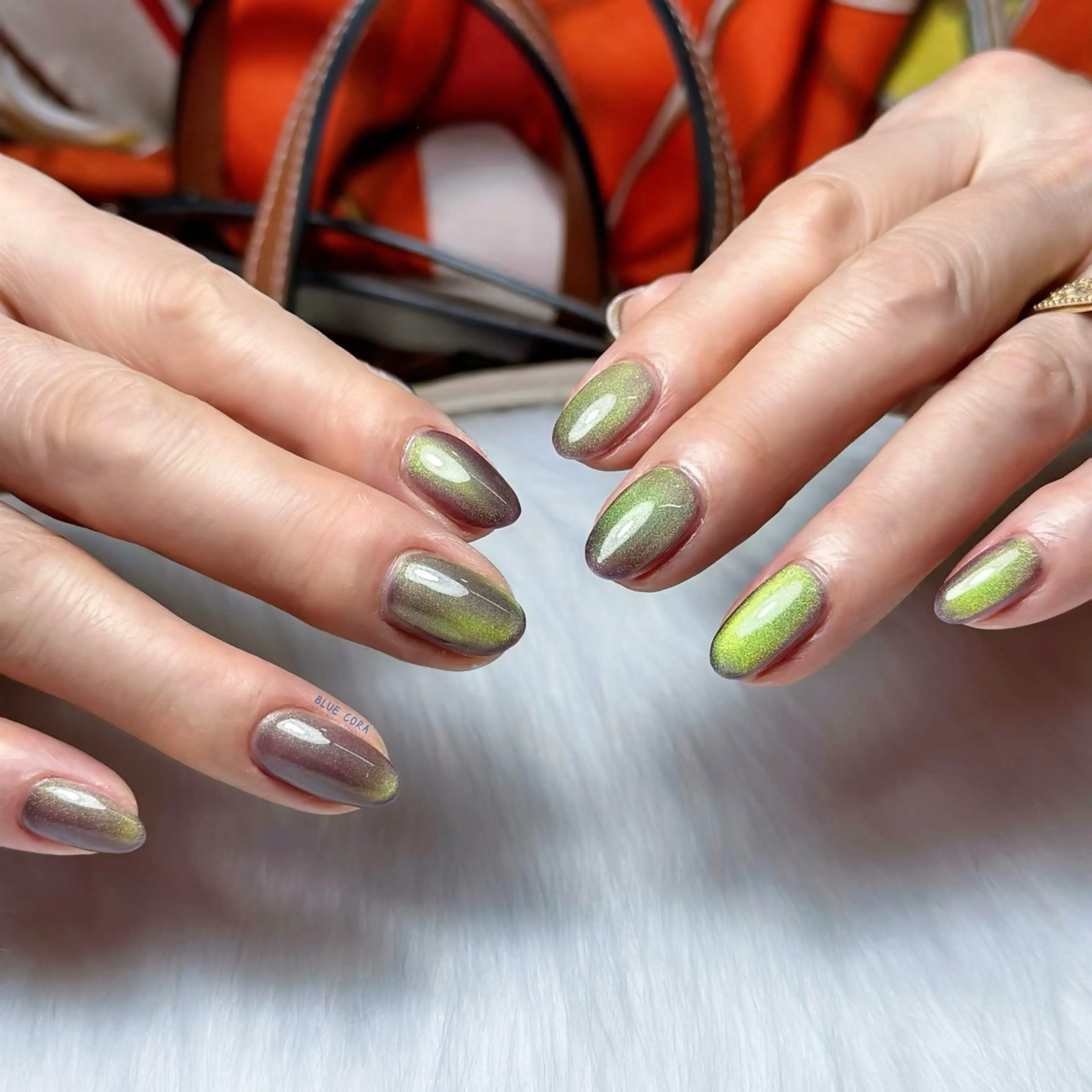 ネイル マグネットネイル ハンドネイル ハンドケア BLUE CORA所属・BLUE CORAのネイルデザイン