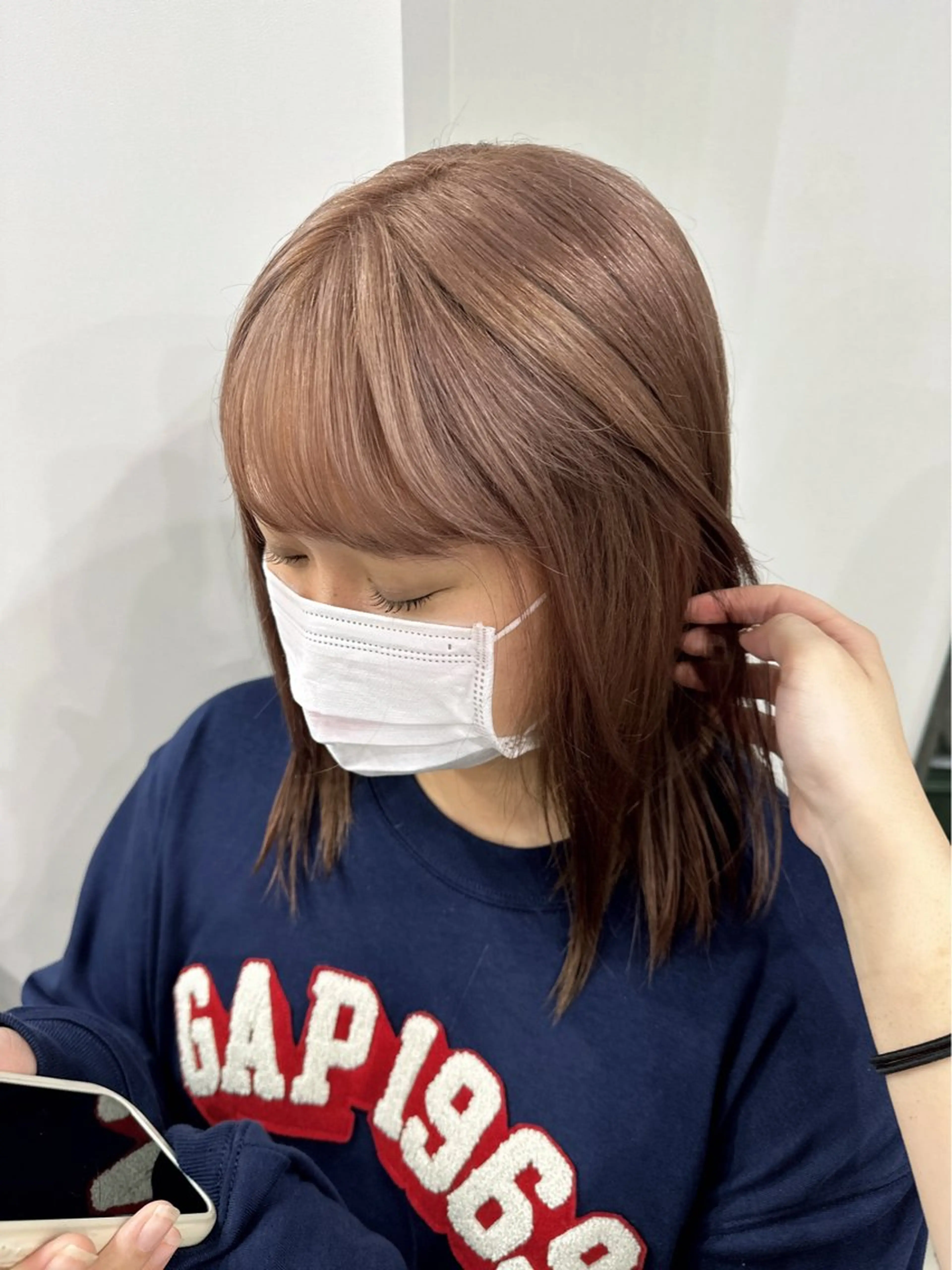 ミディアム カラー さあや 【透け感/艶感】のヘアスタイル