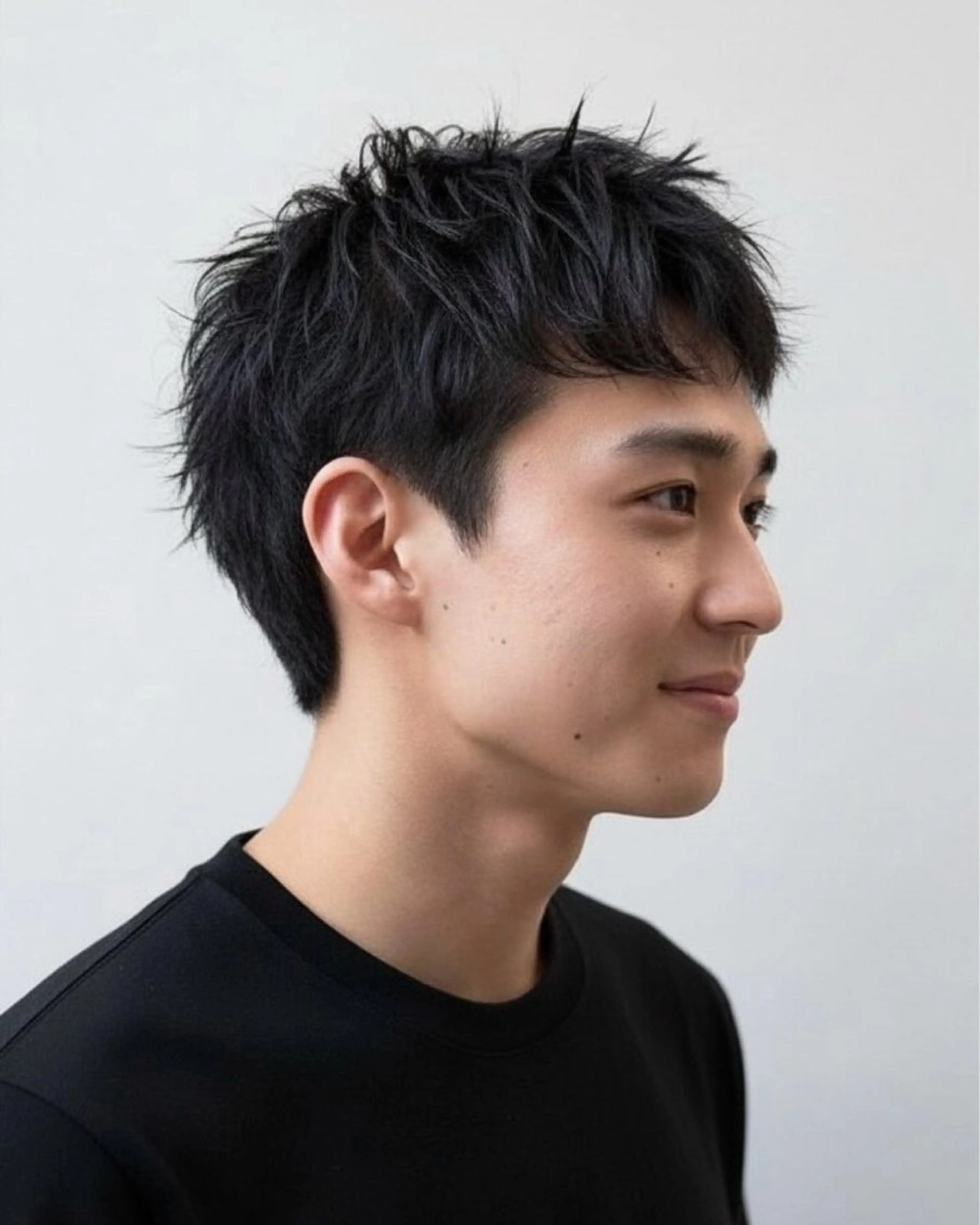 ショート パーマ メンズ 杉下 愛純のヘアスタイル