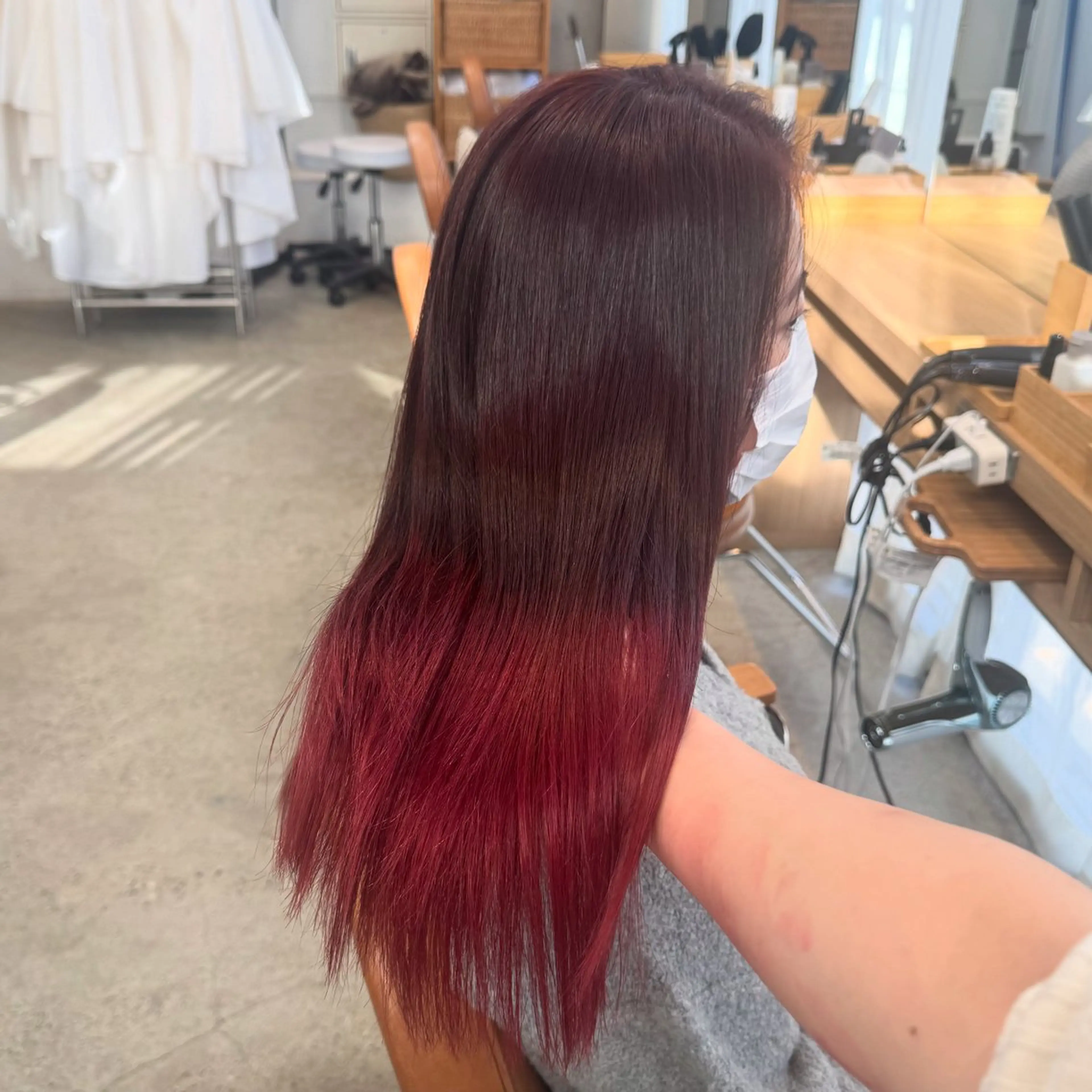 セミロング カラー ヘアカラー 🫧艶カラー/ダブル カラー♡/桜🌸のヘアスタイル