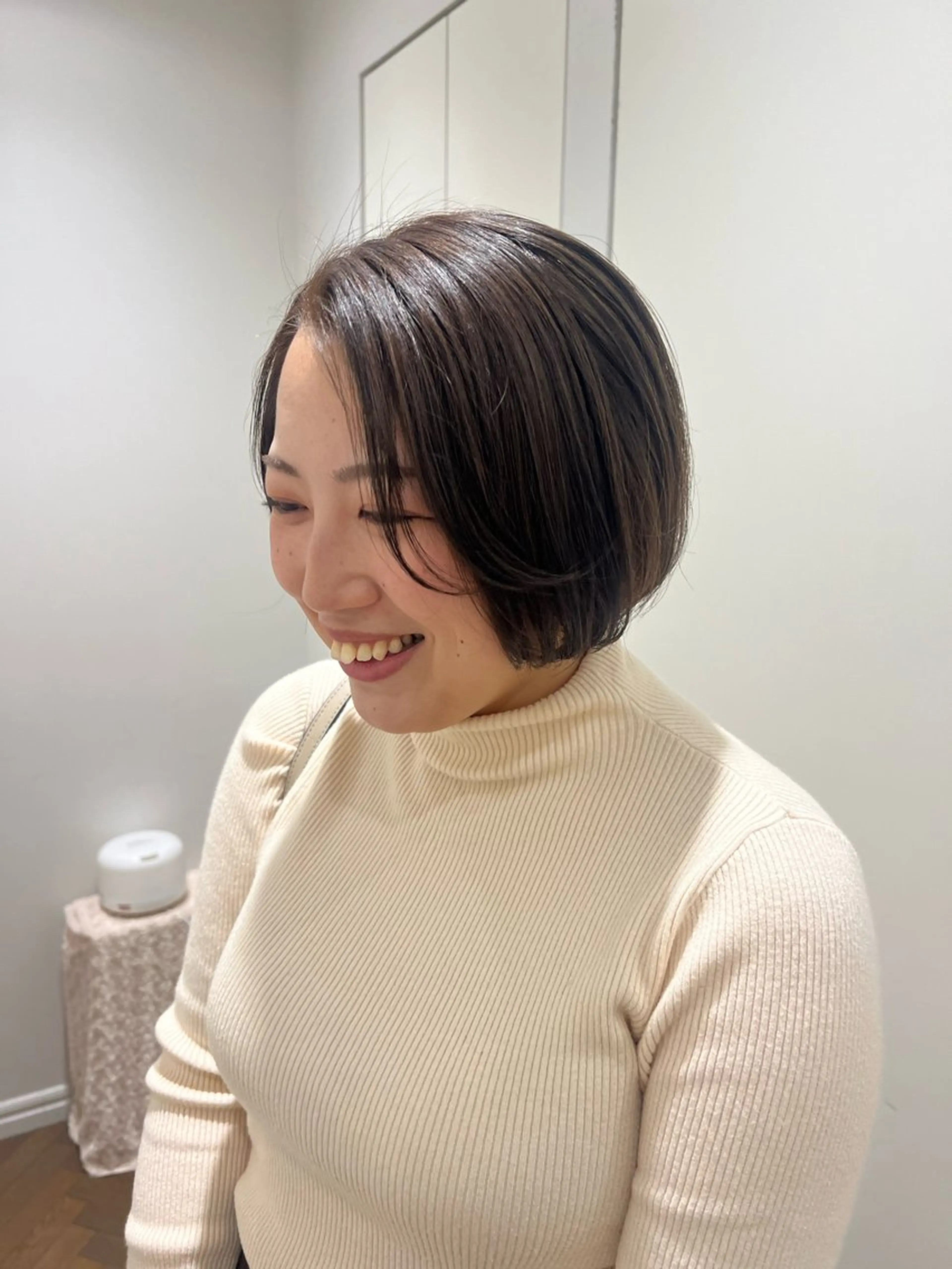 ショート カラー ベージュカラー 透明感カラー ダブルカラー カット ヘアカラー 似合わせ/レイヤー 💟SAEのヘアスタイル