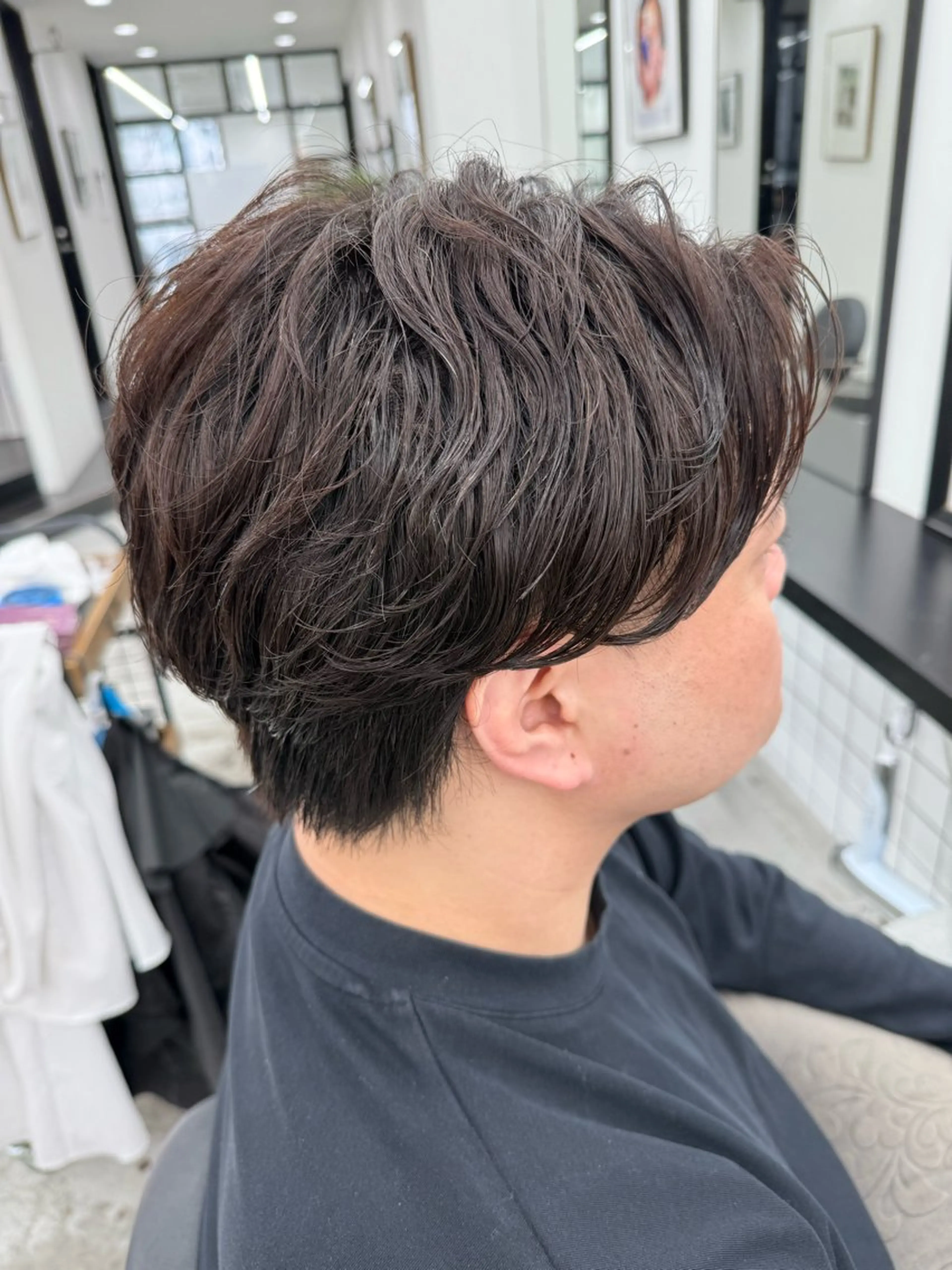 パーマ メンズ メンズパーマ ニュアンスパーマ メンズ特化美容師/栄 /本間さつきのヘアスタイル