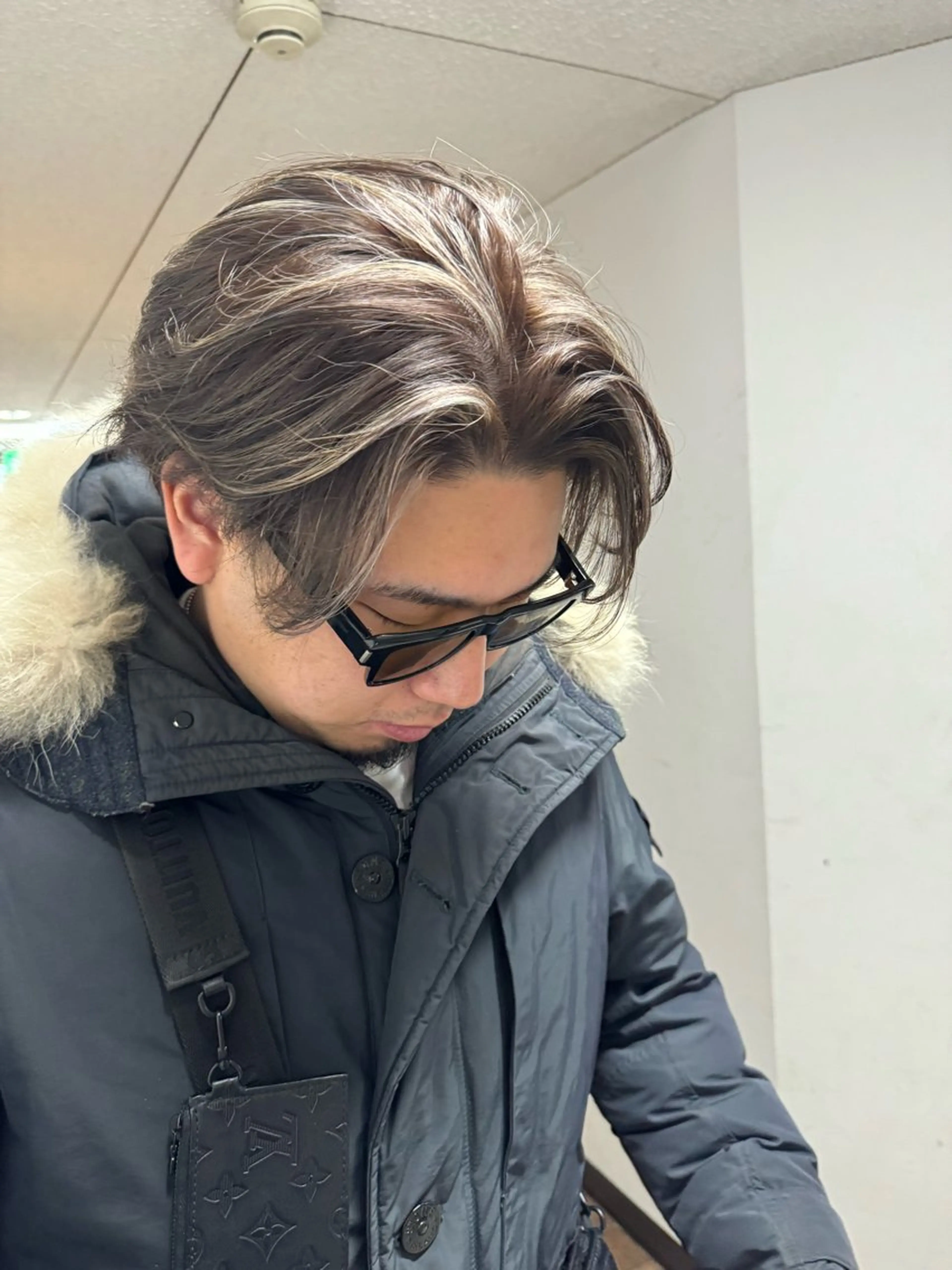 セミロング カラー パーマ ヘアアレンジ メンズ メンズ特化 しゅうへいのヘアスタイル