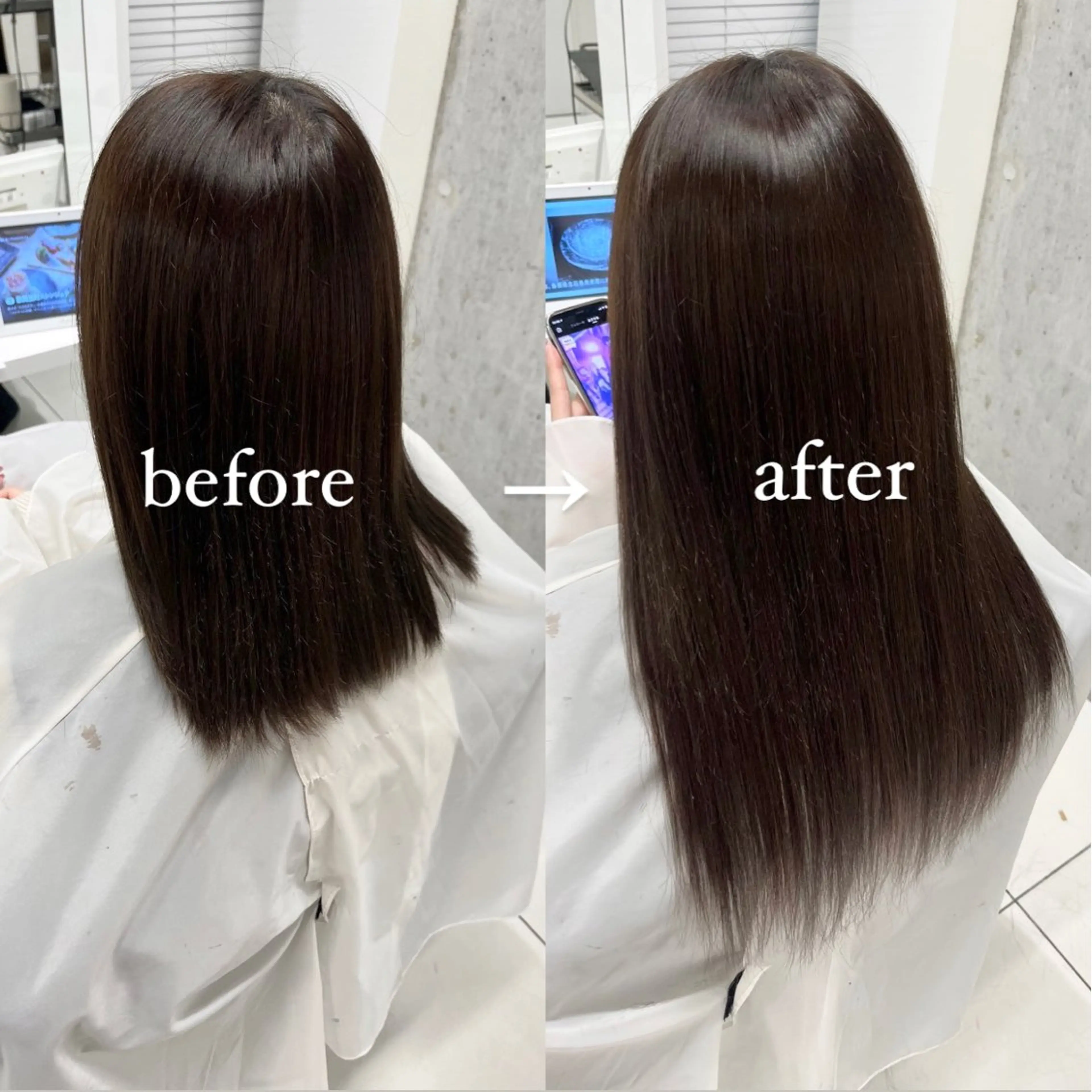 【人毛100%】⭐️シールエクステ×60本✨♡(45㎝)馴染ませカット付きです💇♀️の写真