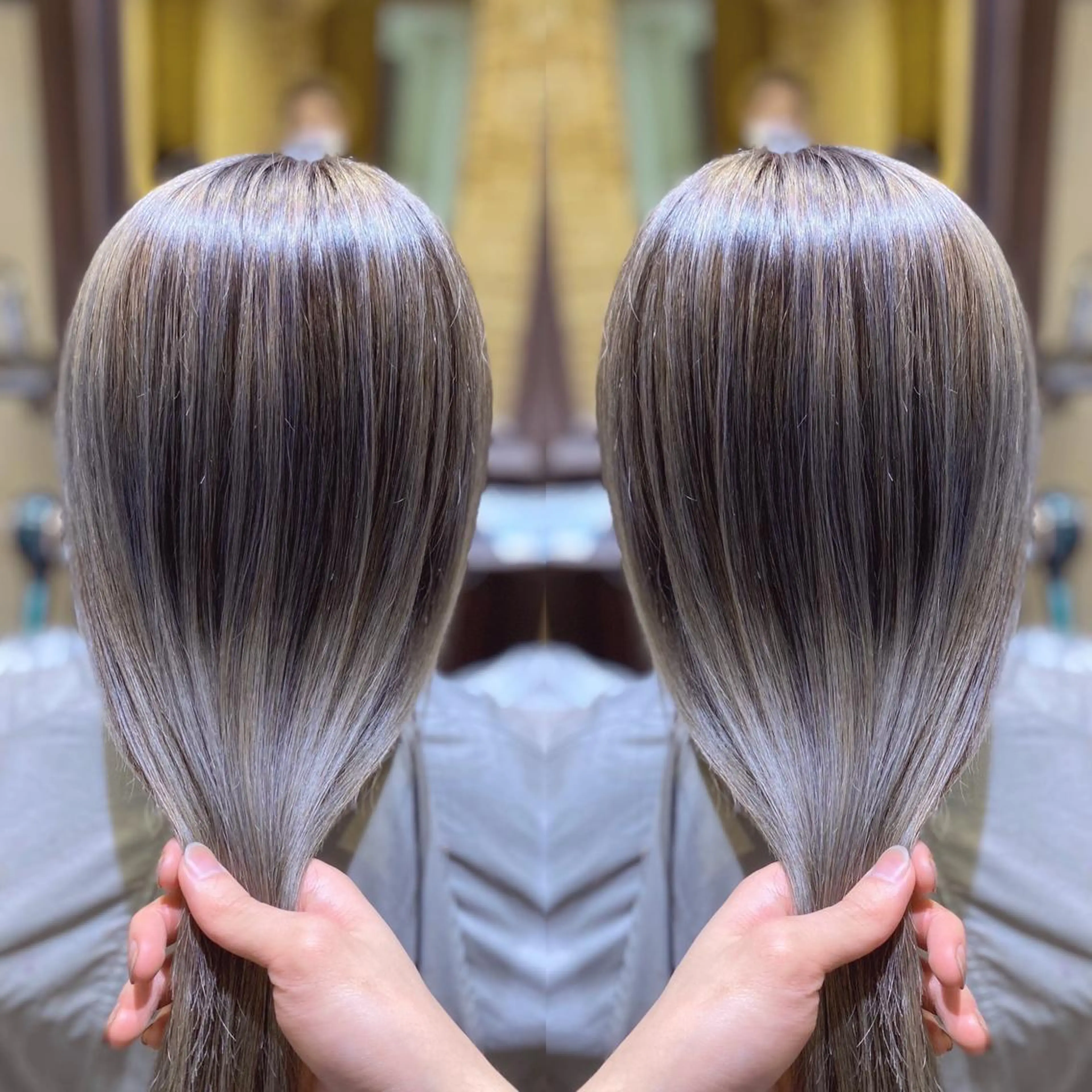 セミロング レイヤーカット カット ヘアカラー トリートメント 🦄Re.ly代表 灰野壮🦄のヘアスタイル