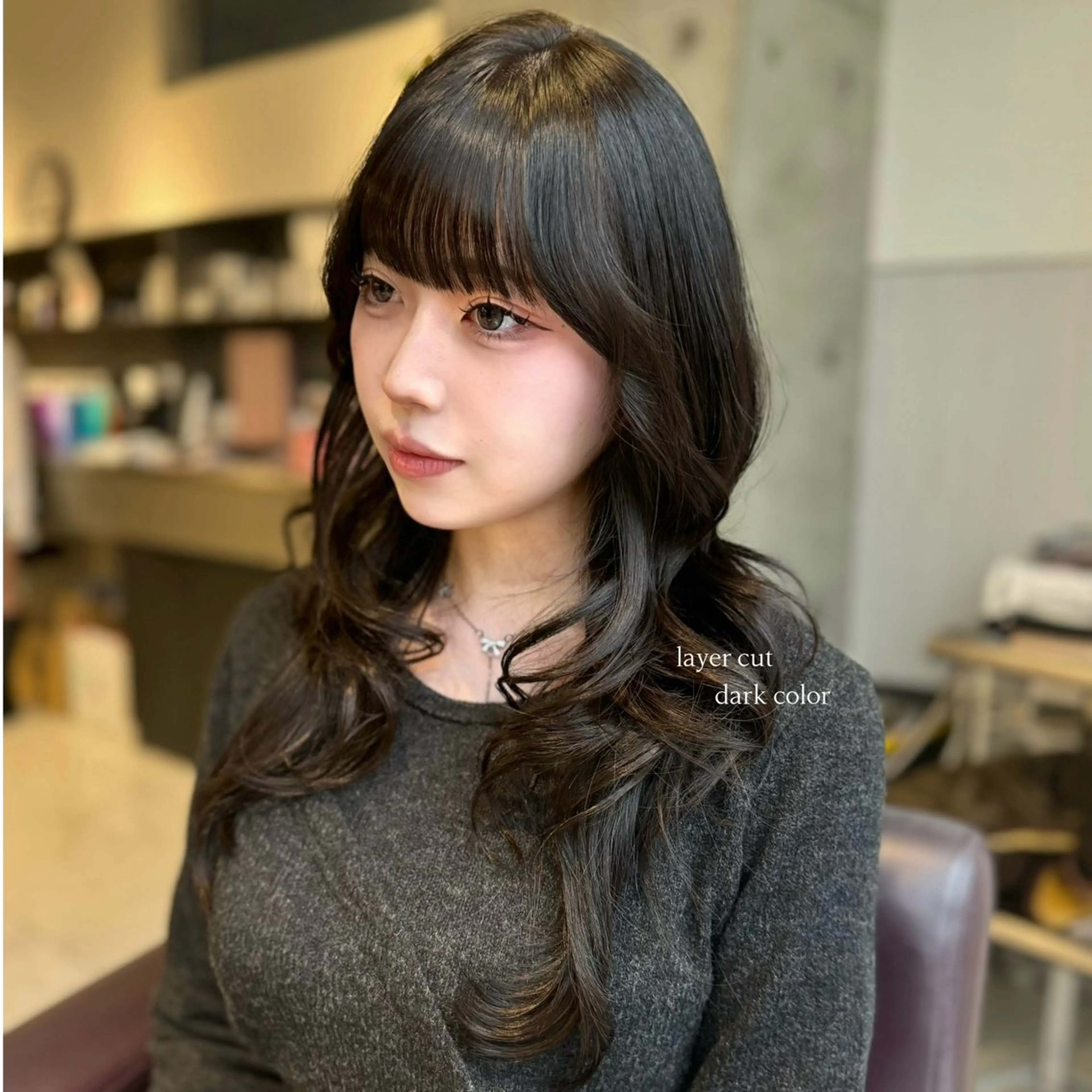 ロング カット トリートメント karina🌿レイ ヤーカット/髪質改善のヘアスタイル