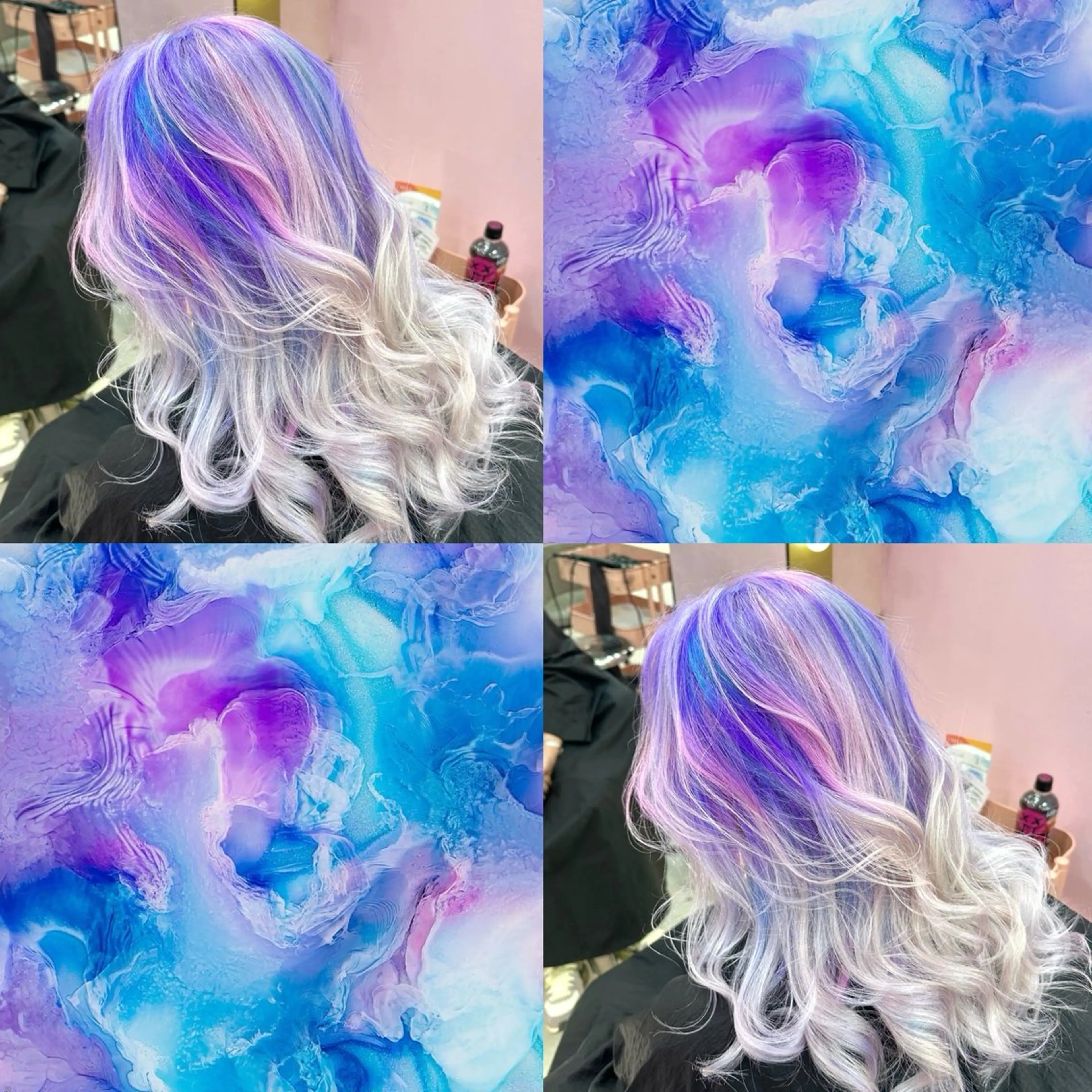 セミロング ブリーチ✖️レイヤー MANATO🎨🌈のヘアスタイル