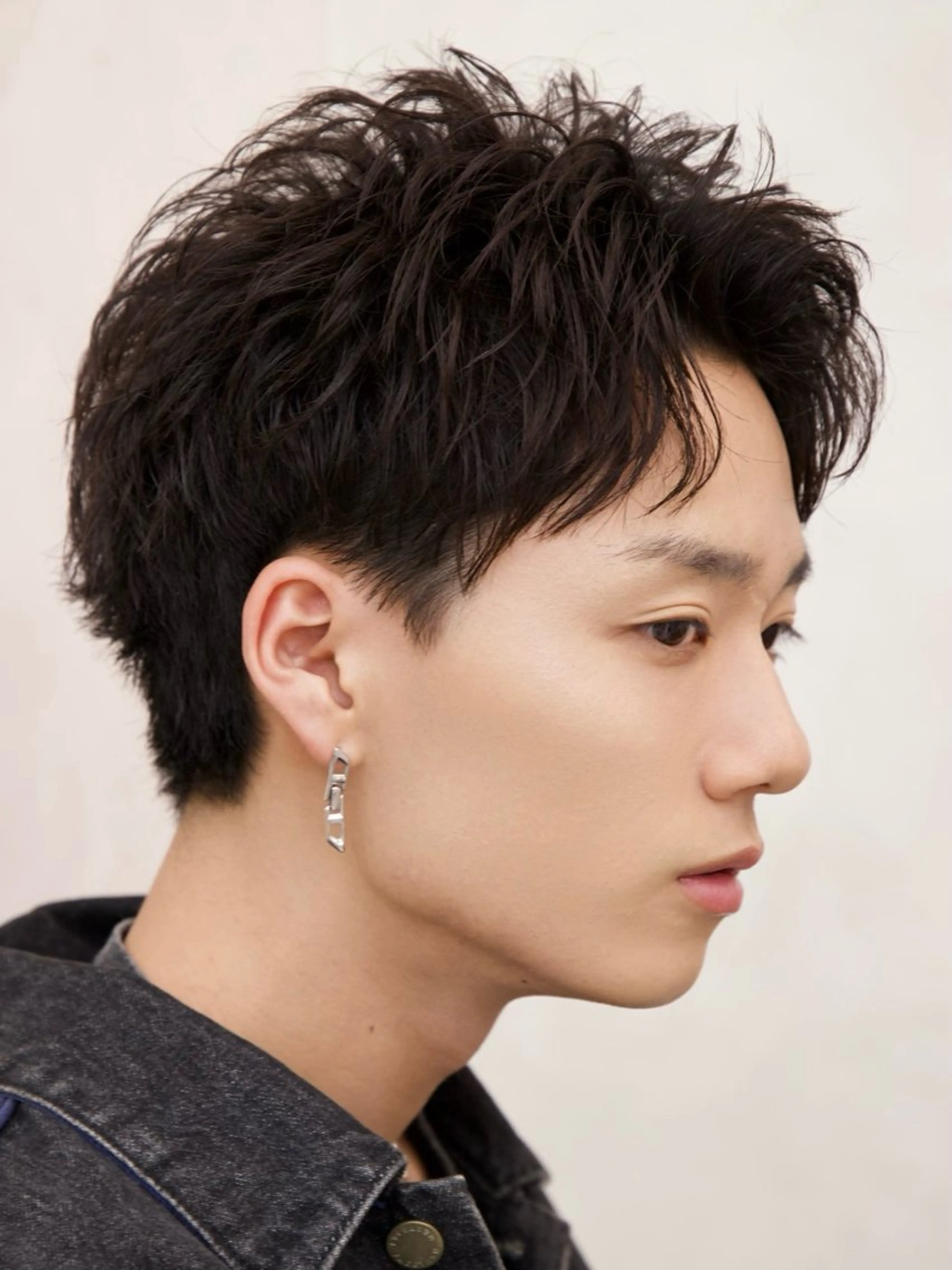 メンズ フェザーパーマ メンズパーマ カット パーマ 【公式】Men's salonLUCEYのヘアスタイル