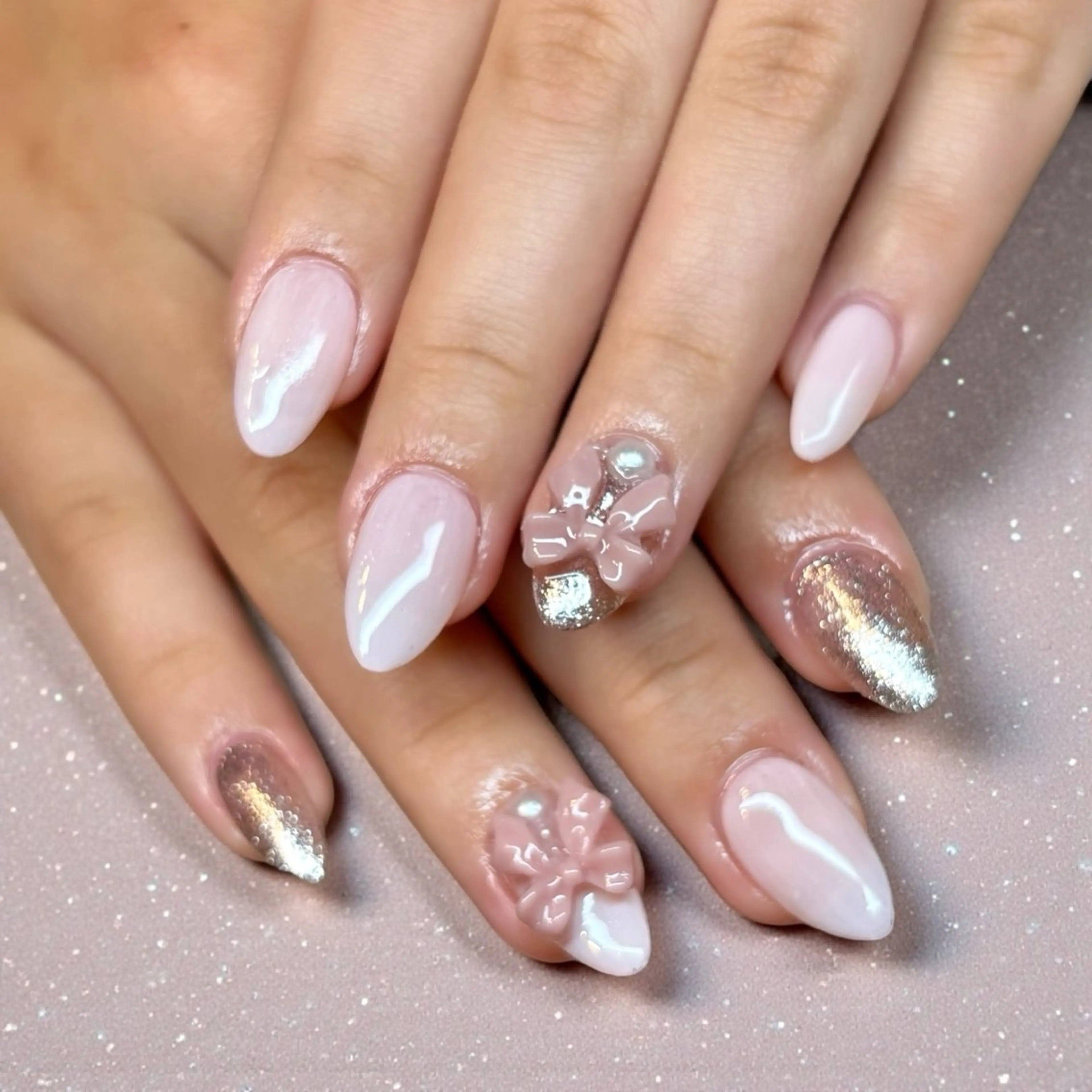 ネイル 長さ出し ハンドネイル orchid mikiのネイルデザイン