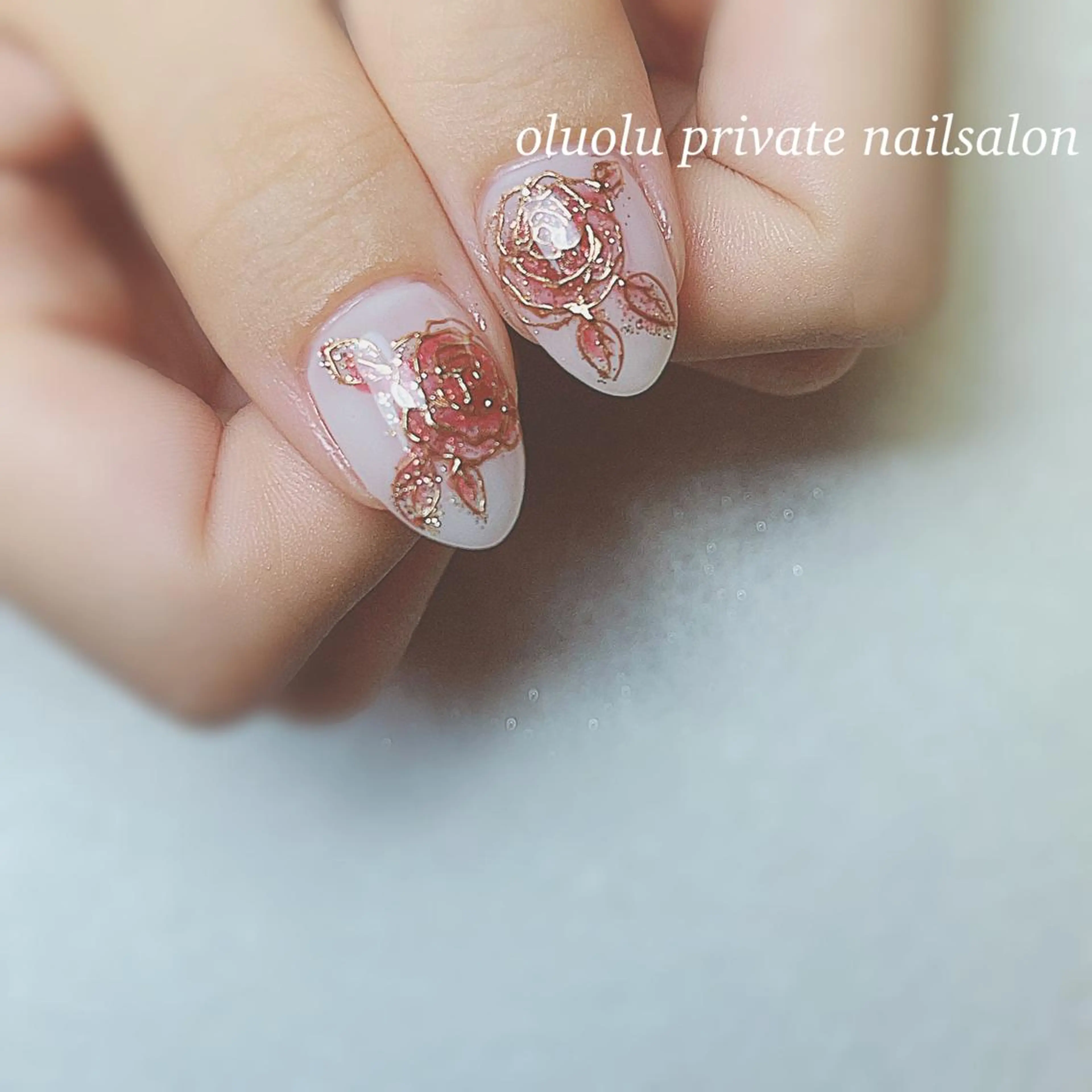 ネイル アートネイル フラワーネイル フットネイル ジェルネイル ミラーネイル ハンドネイル 大村 紬華のネイルデザイン