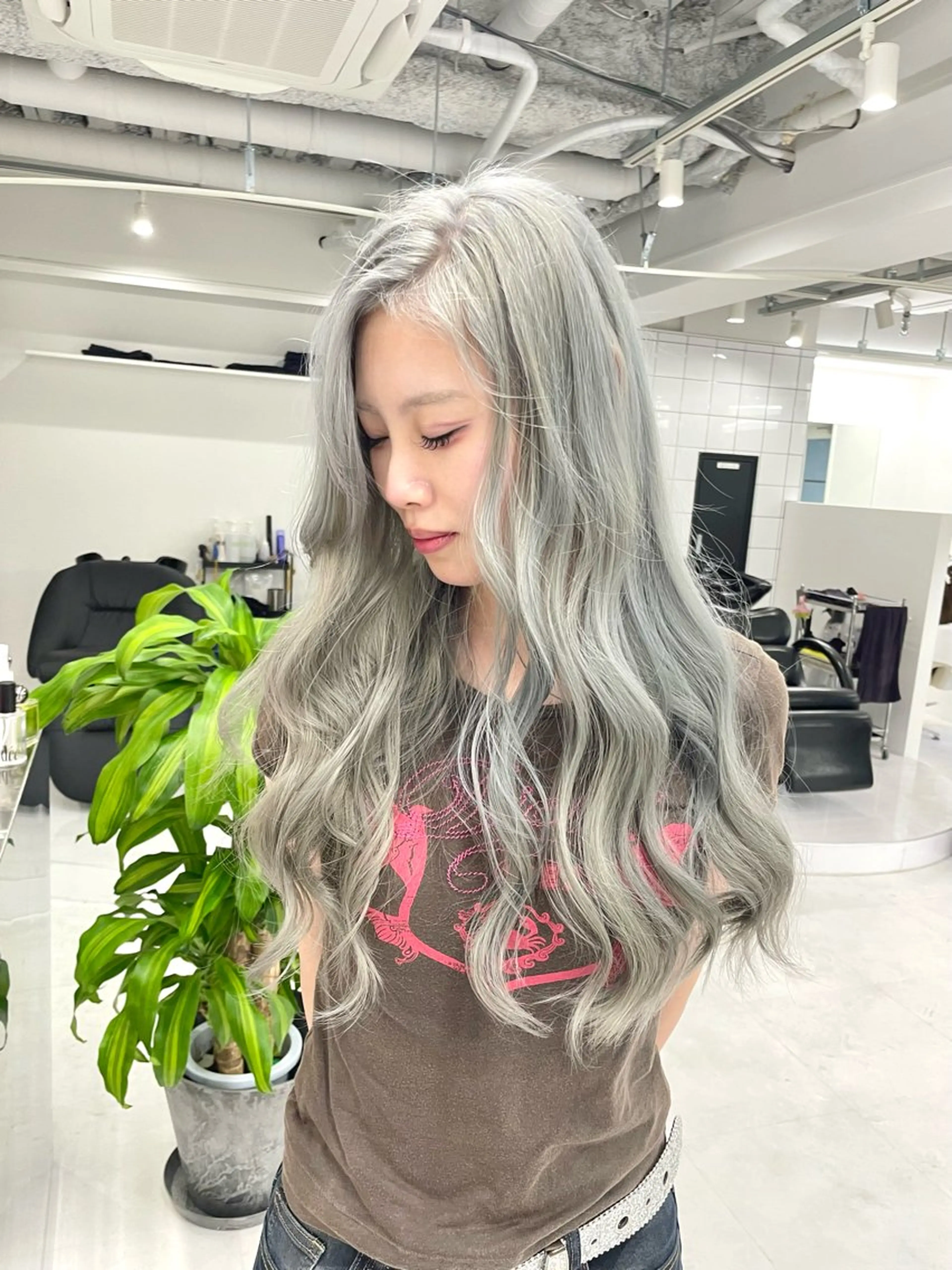 ロング カラー ヘアアレンジ ブリーチ ヘアカラー トリートメント 🎗秋山勇/ GEAR.代表のヘアスタイル