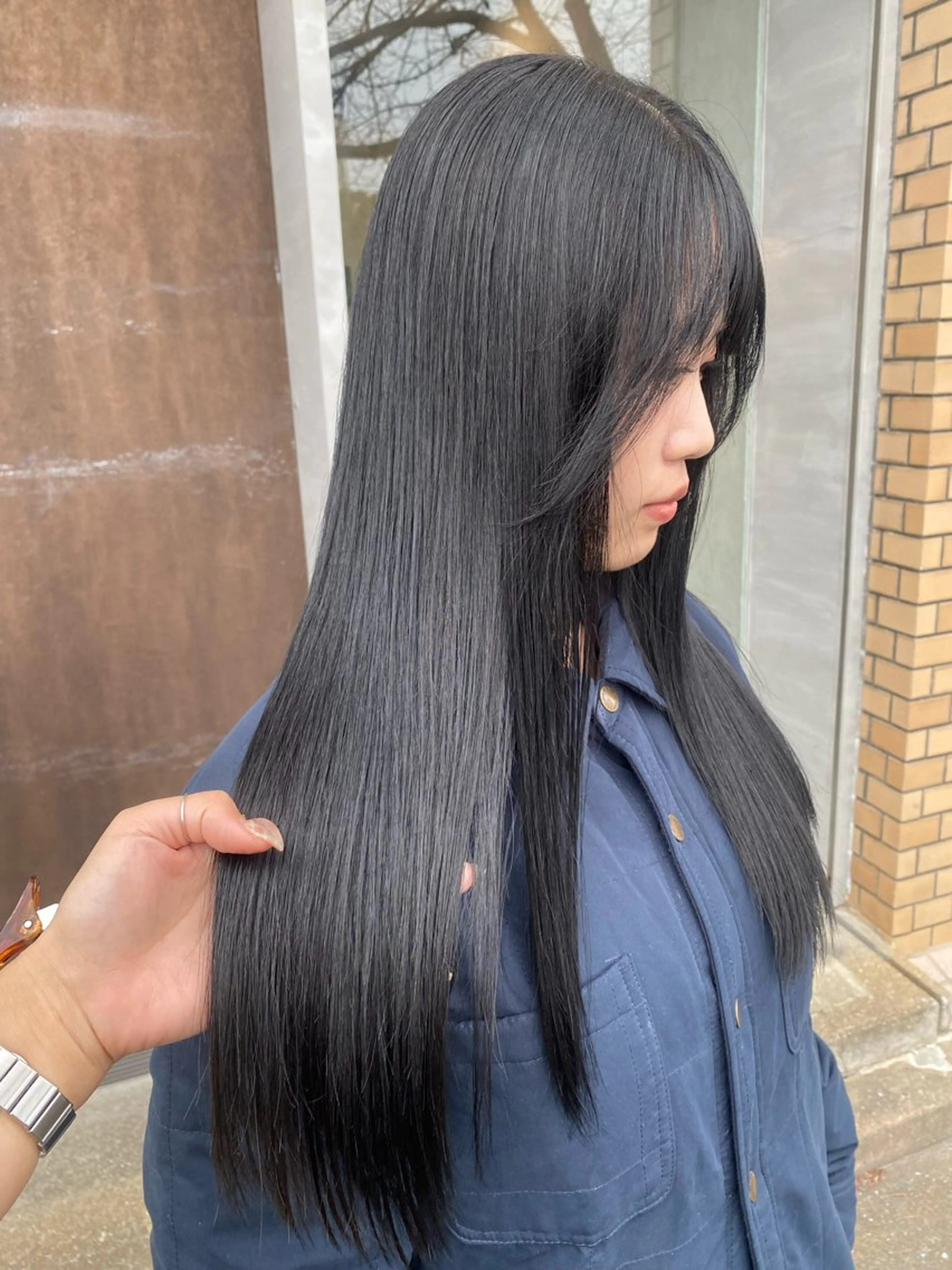 ロング カラー qpula misuzuのヘアスタイル