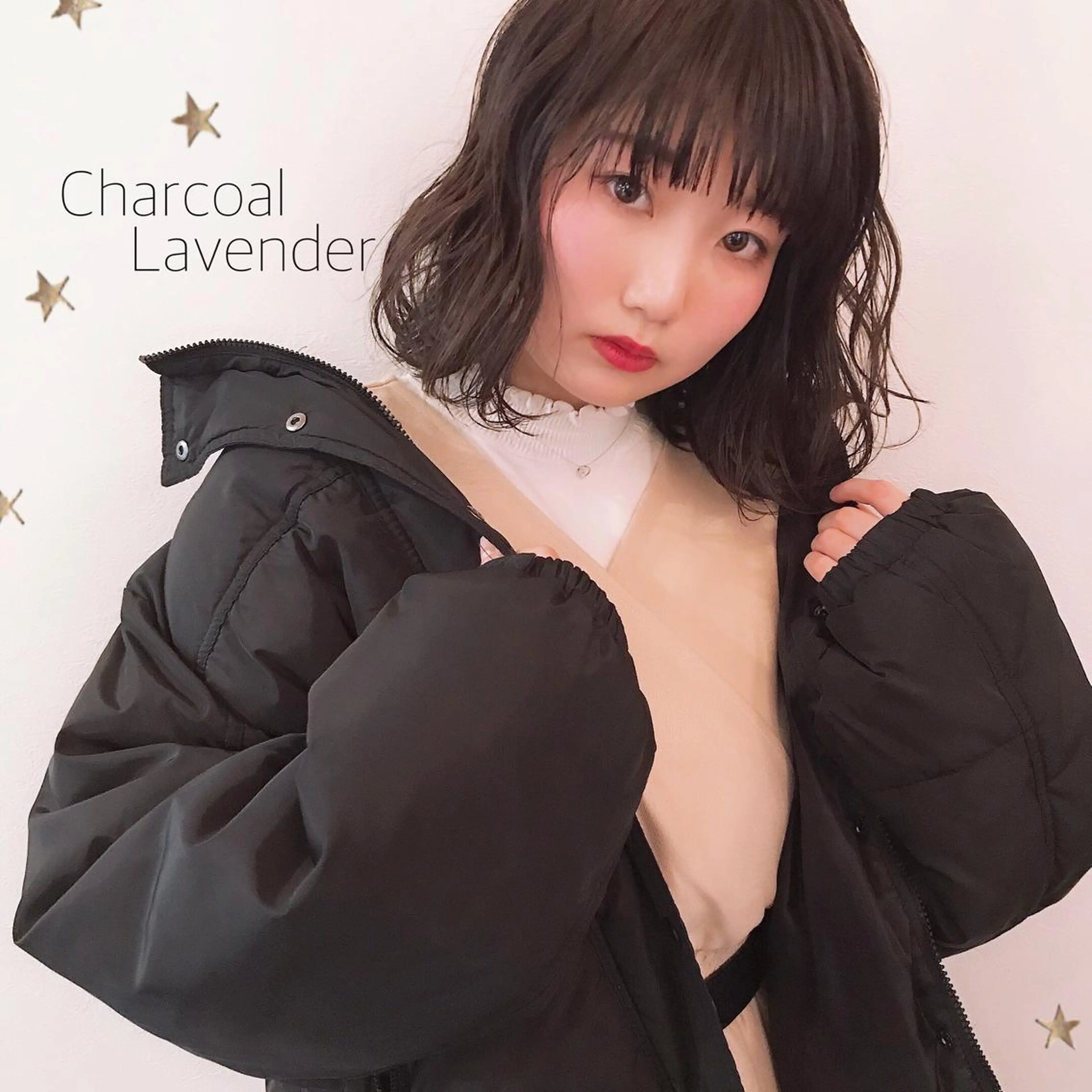 ミディアム カラー 市川 千夏のヘアスタイル