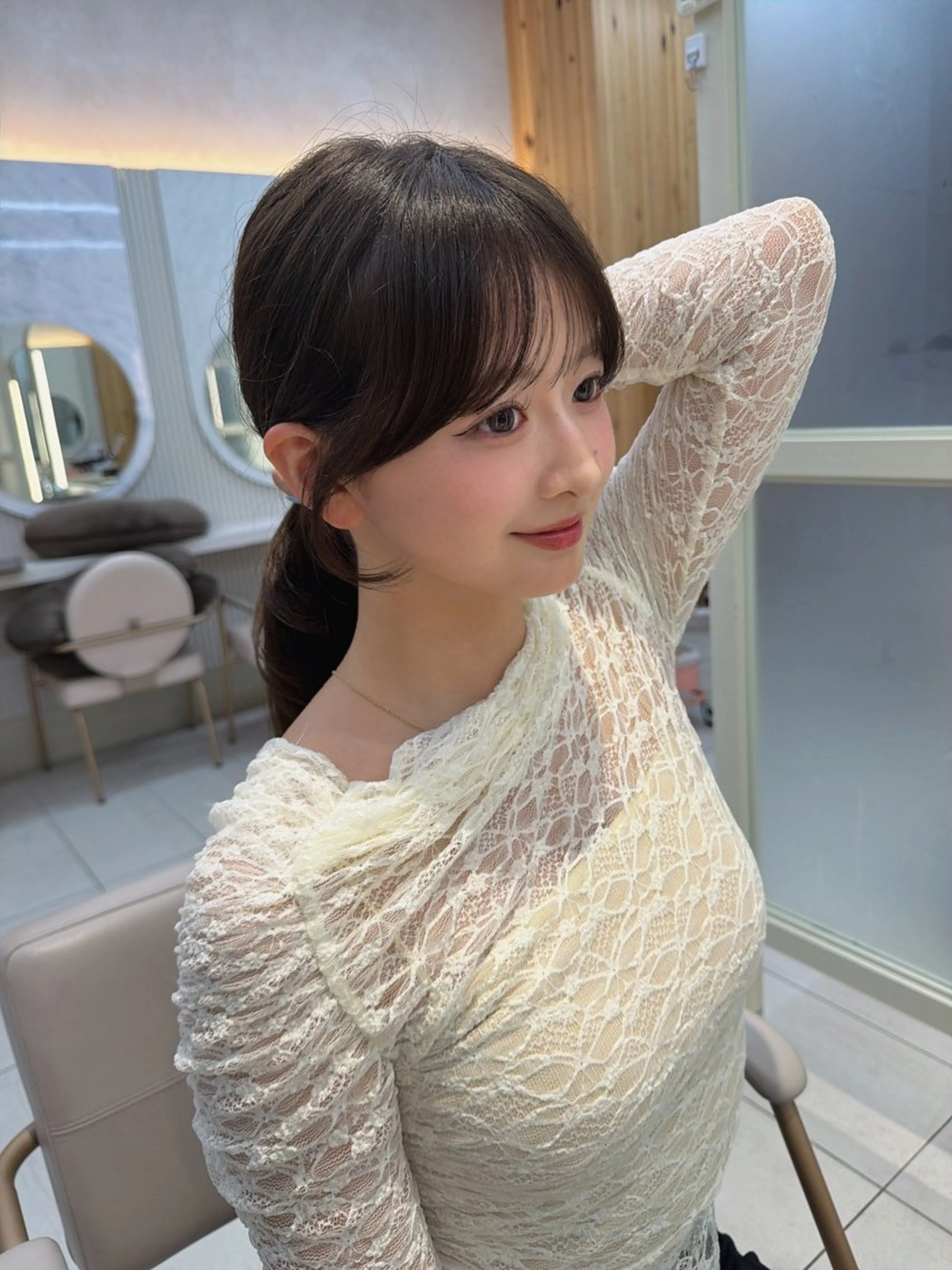 セミロング カット ヘアカラー トリートメント レイヤー/顔周り /透明感/TAKUのヘアスタイル