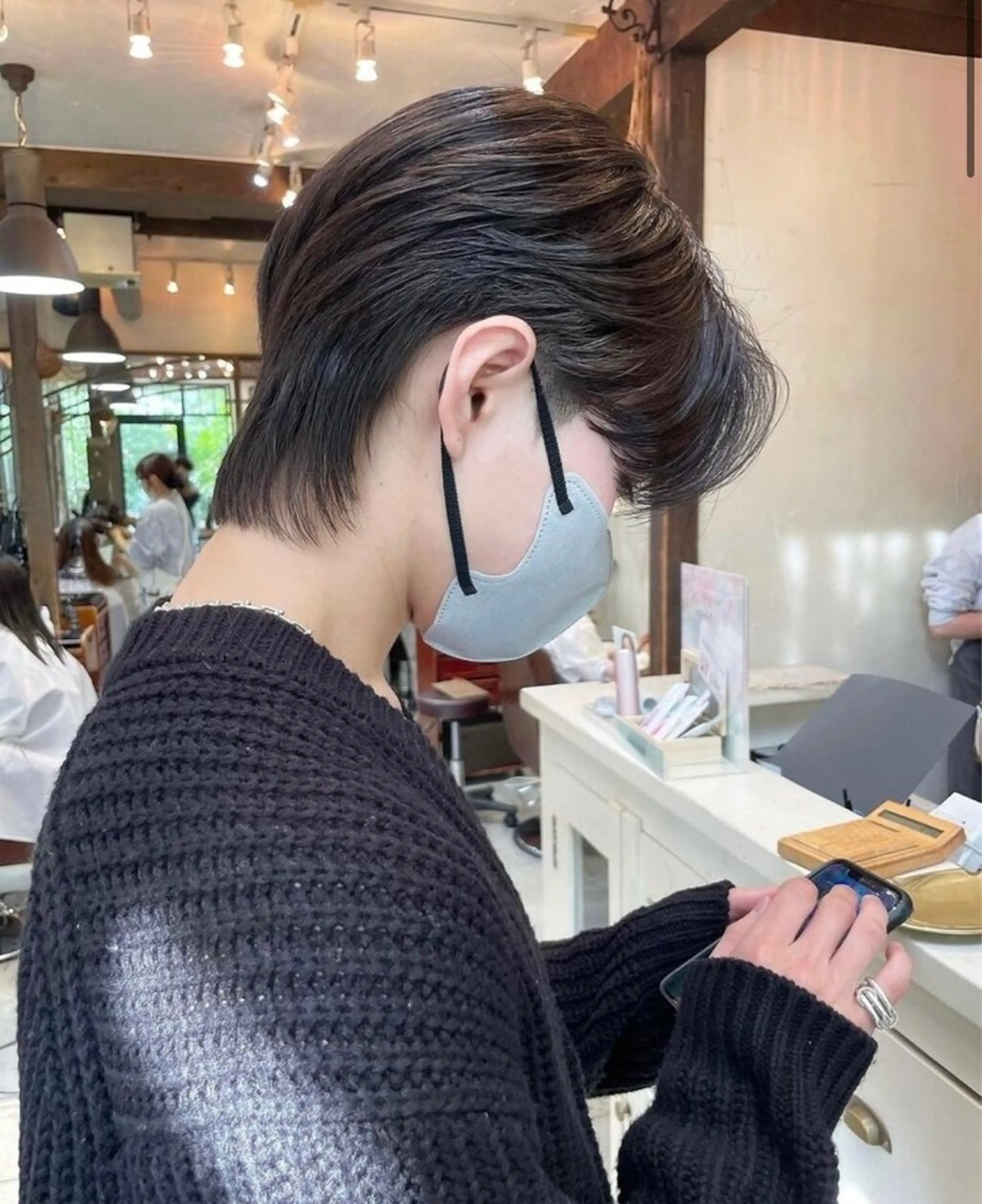 韓国式ダウンパーマ＋カット✨🩶（襟足、サイドのみ）の写真