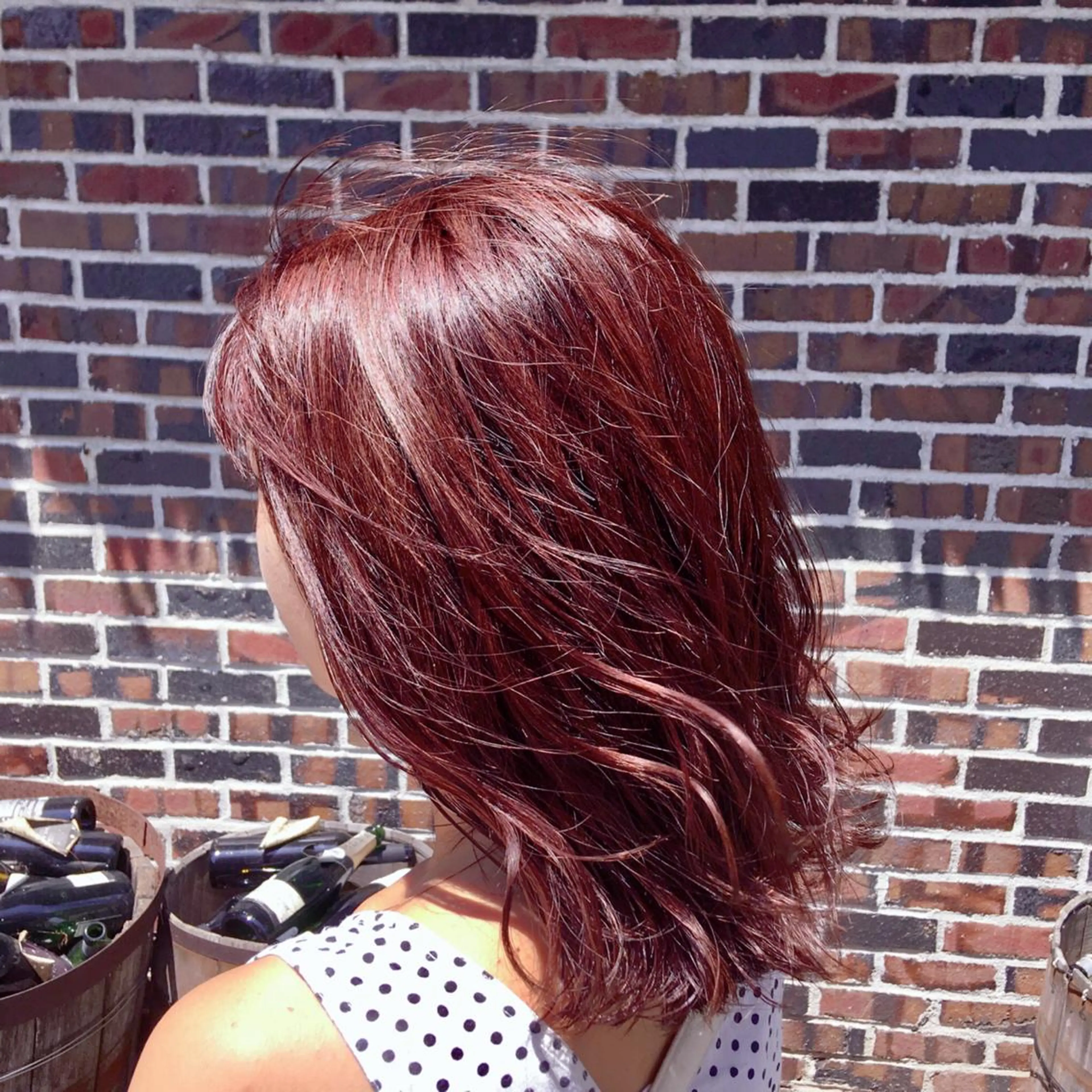 セミロング カラー ヘアアレンジ カット ヘアカラー トリートメント 【Sweep】おじま のぞみのヘアスタイル