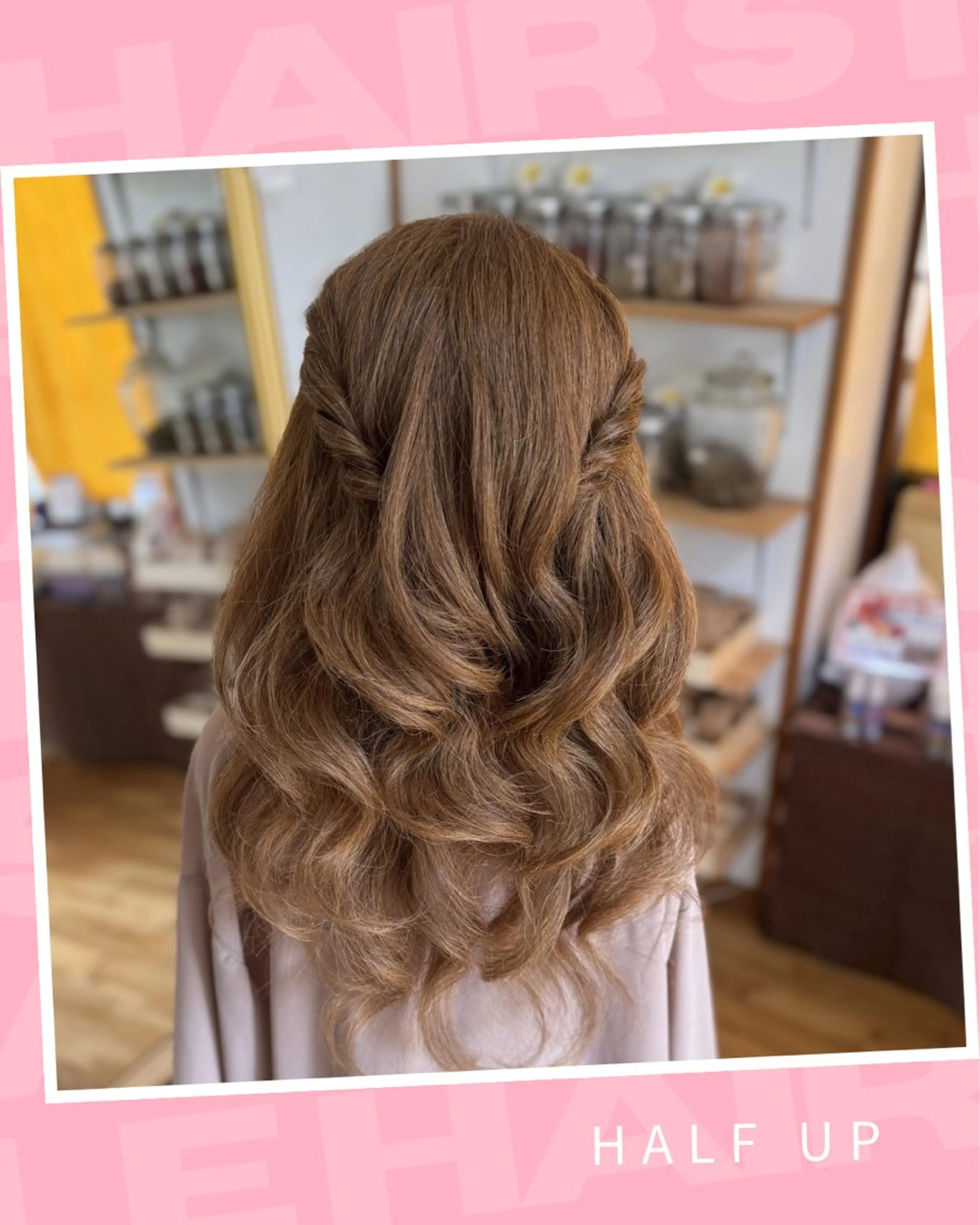 セミロング ヘアアレンジ ハーフアップ Yamauchi natsumiのヘアスタイル