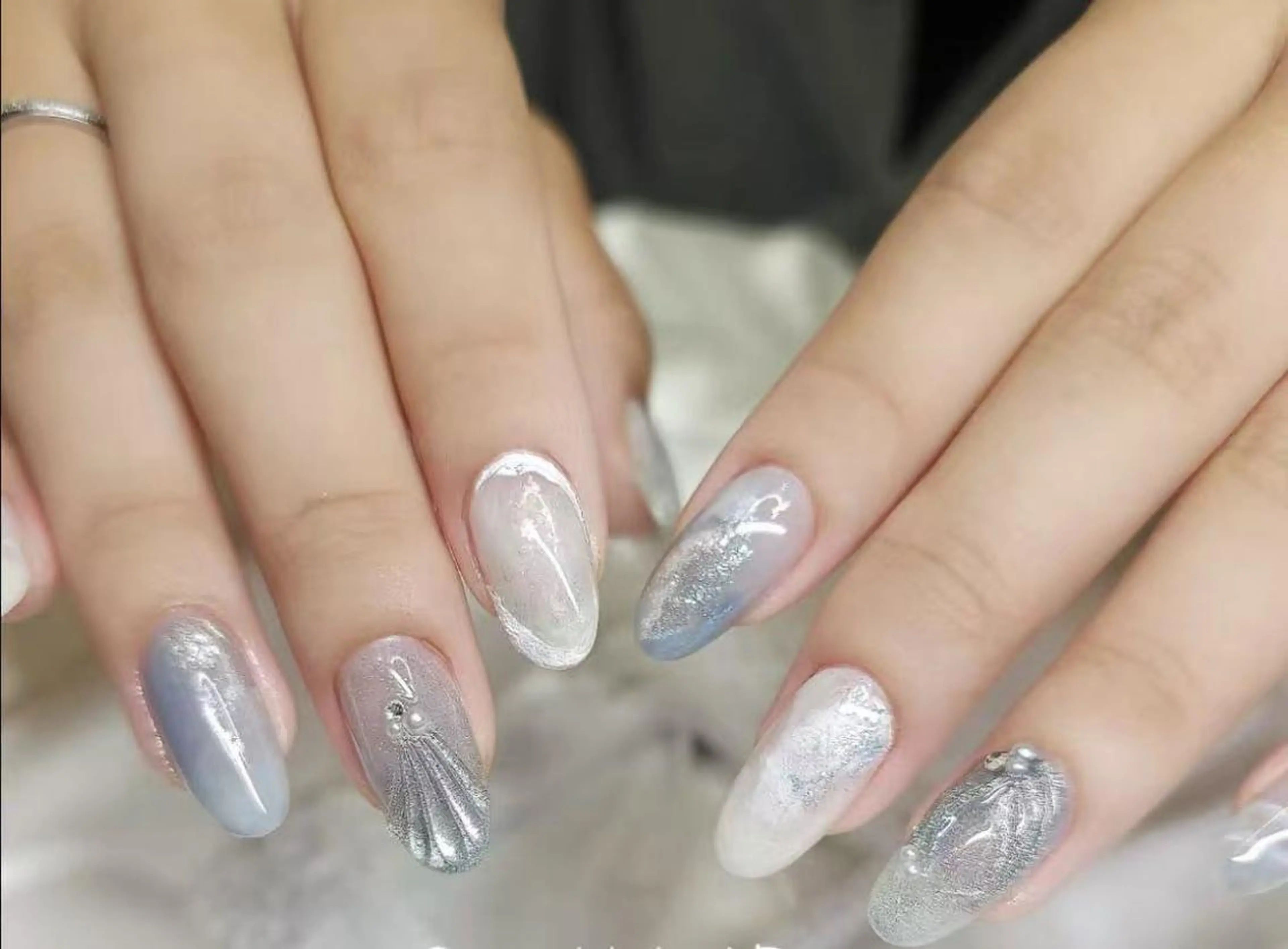 ネイル ハンドネイル By moonネイル 🌷ワンホン/韓国風のネイルデザイン