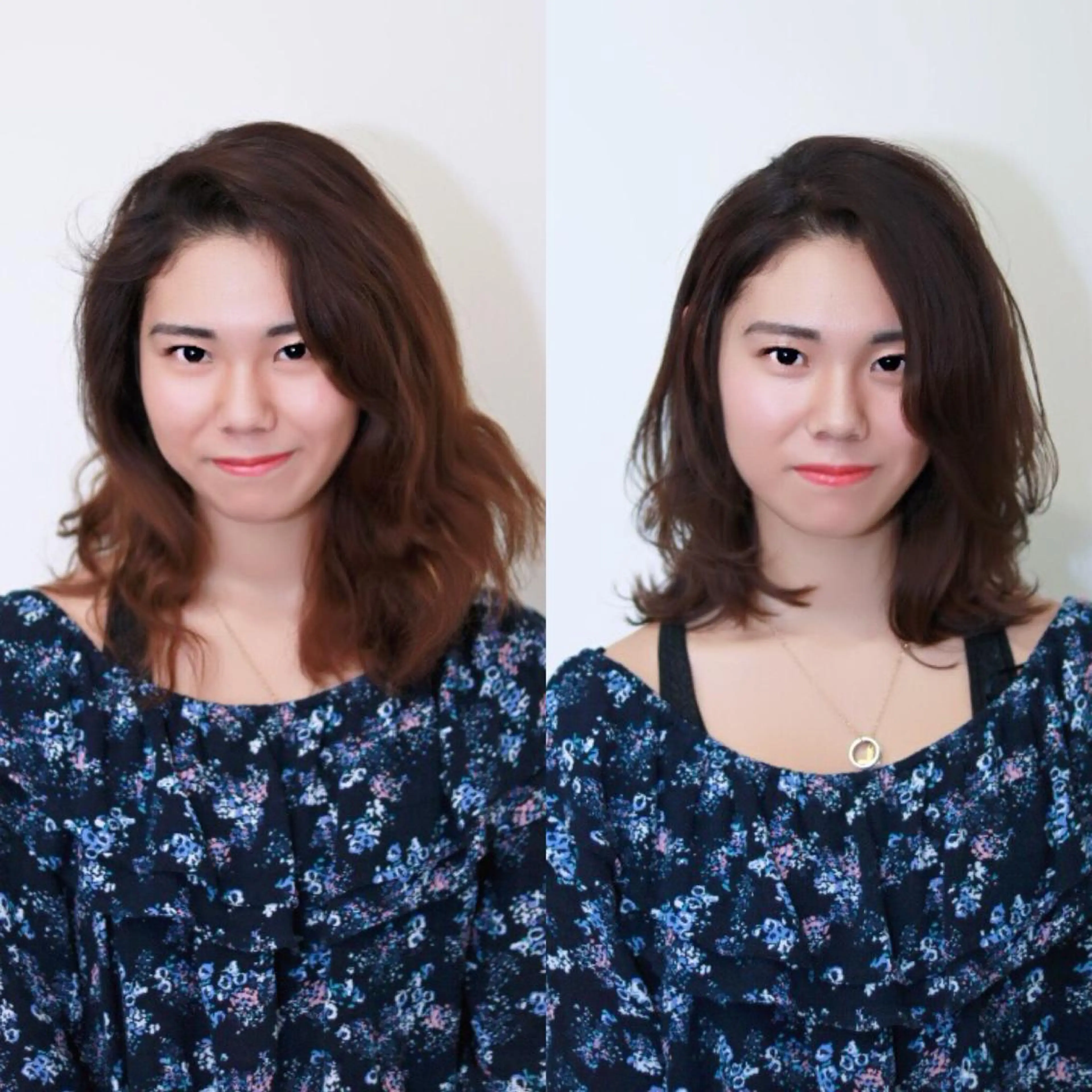 ミディアム くせ毛 似合わせカット カット ヘアカラー 韓国ヘア×髪質改善 ⭐️谷遼平⭐️のヘアスタイル