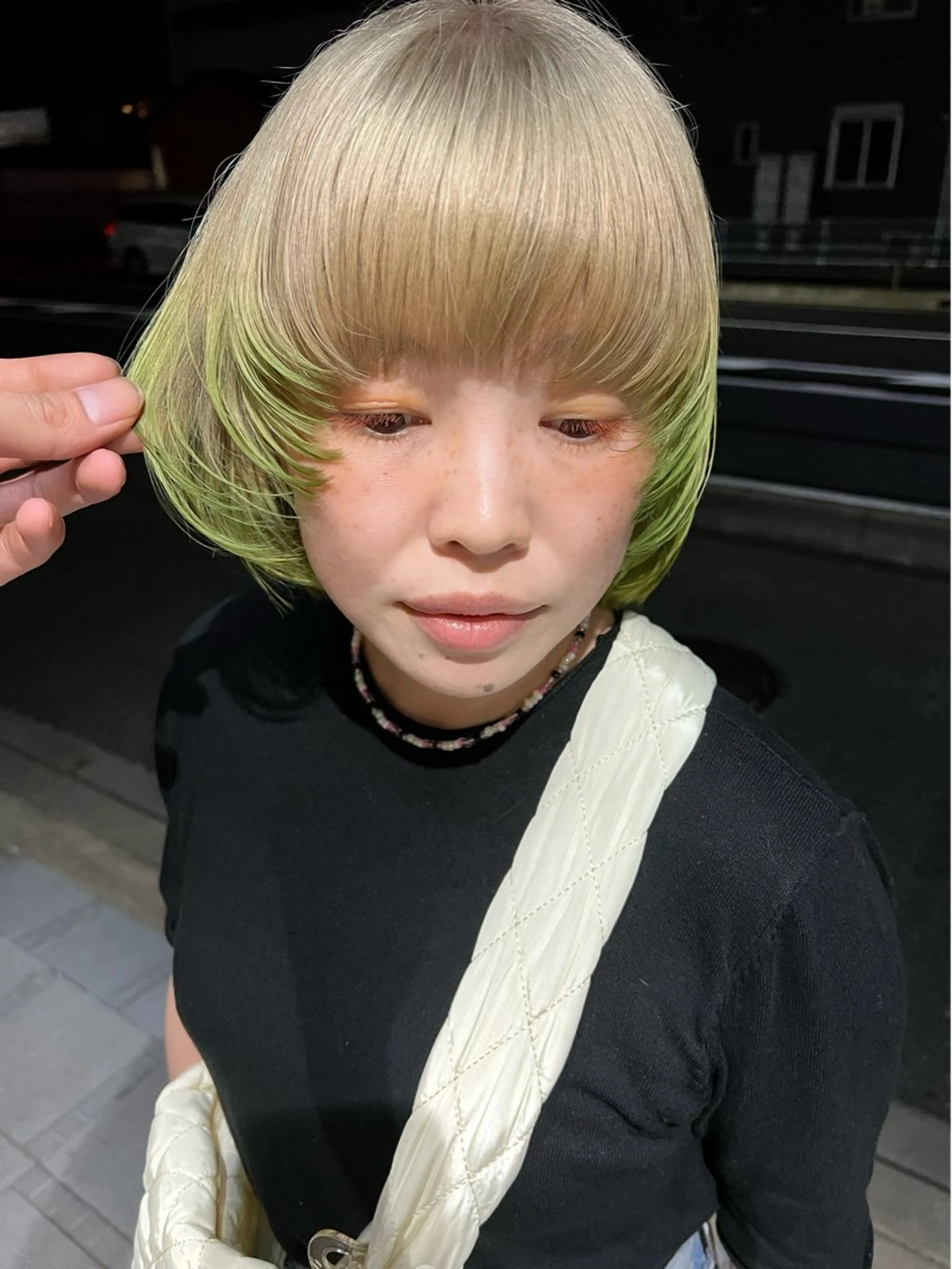 【人気No.1🪻20%off】カット＋最上質ケアブリーチ＋オンカラー＋トリートメントの写真