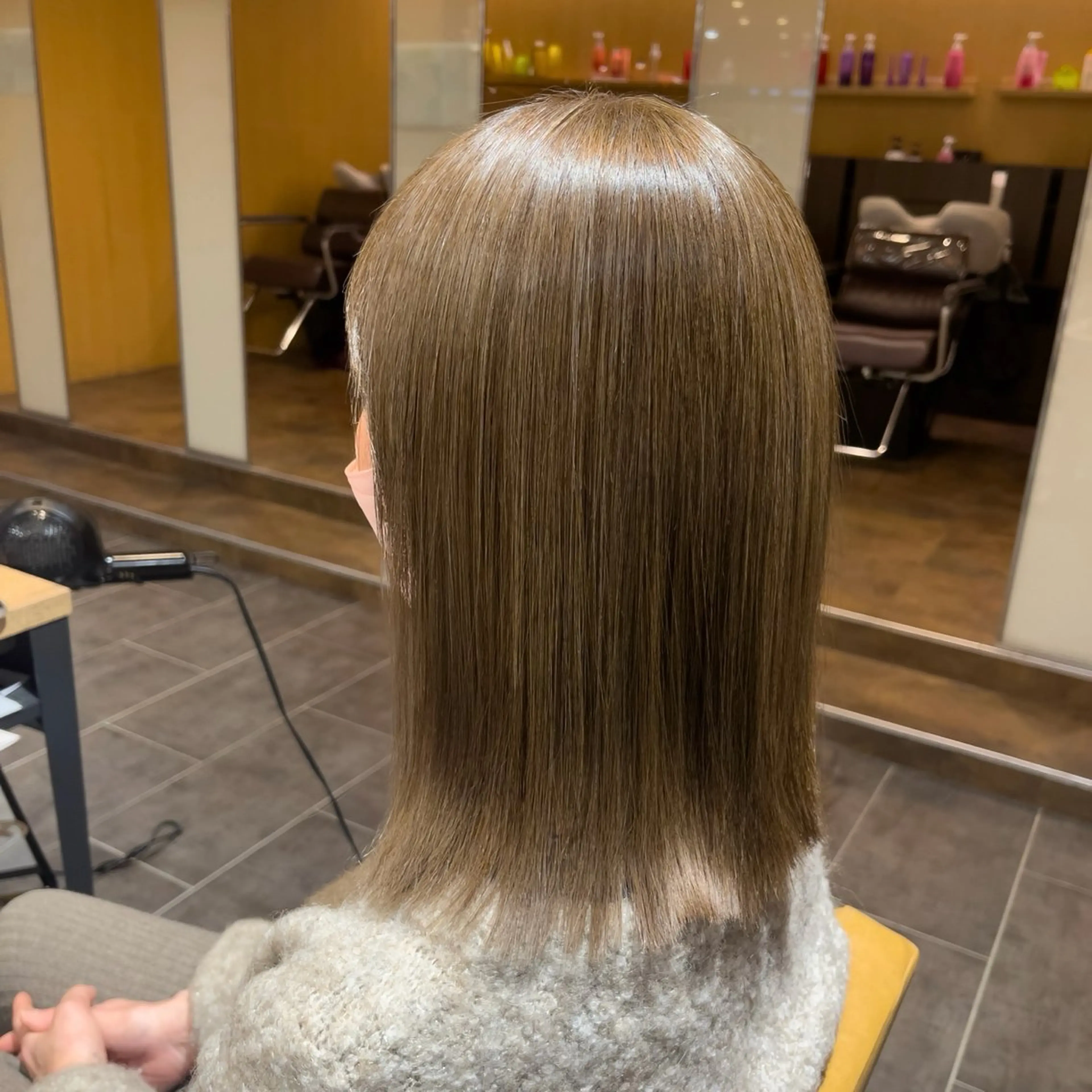 ミディアム カラー カット ヘアカラー トリートメント 髪質改善/ 杉山正克のヘアスタイル