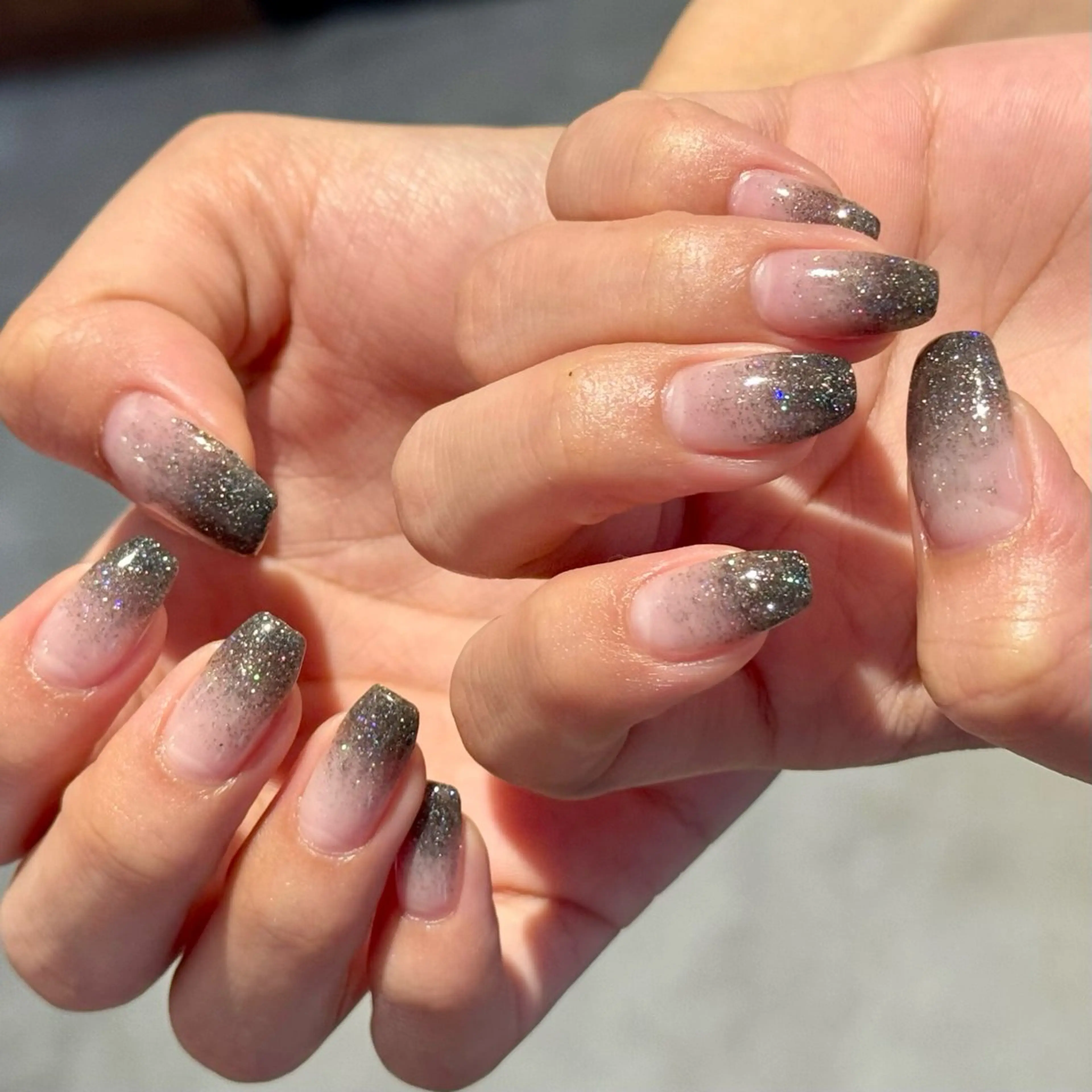 ネイル ラメ(グリッター) ラメグラデーション ハンドネイル HAIR&MAKE EARTH 浦添店所属・EARTH浦添店 村吉のネイルデザイン