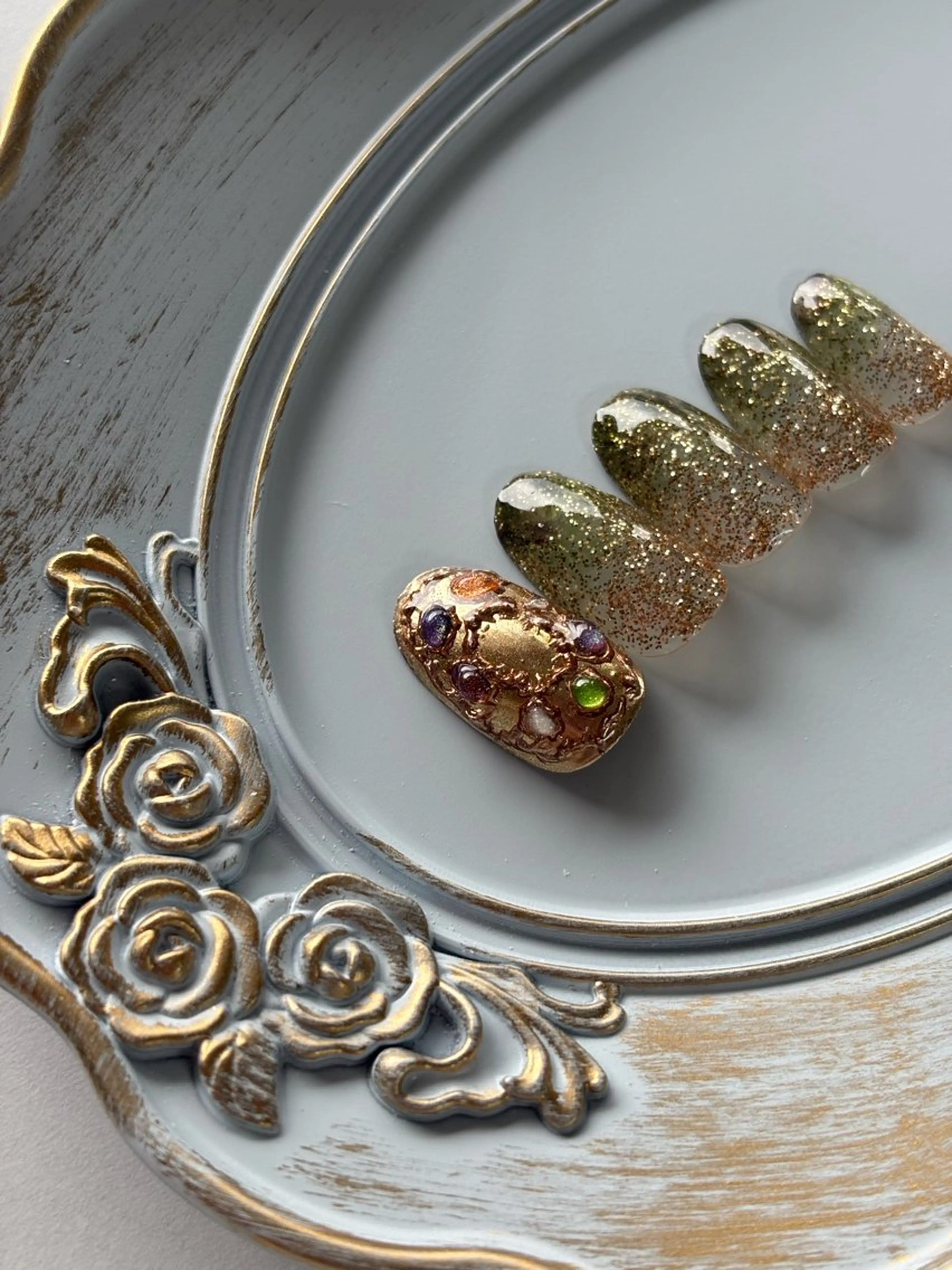 ネイル ラメ(グリッター) ハンドネイル FIORITURA Maikoのネイルデザイン