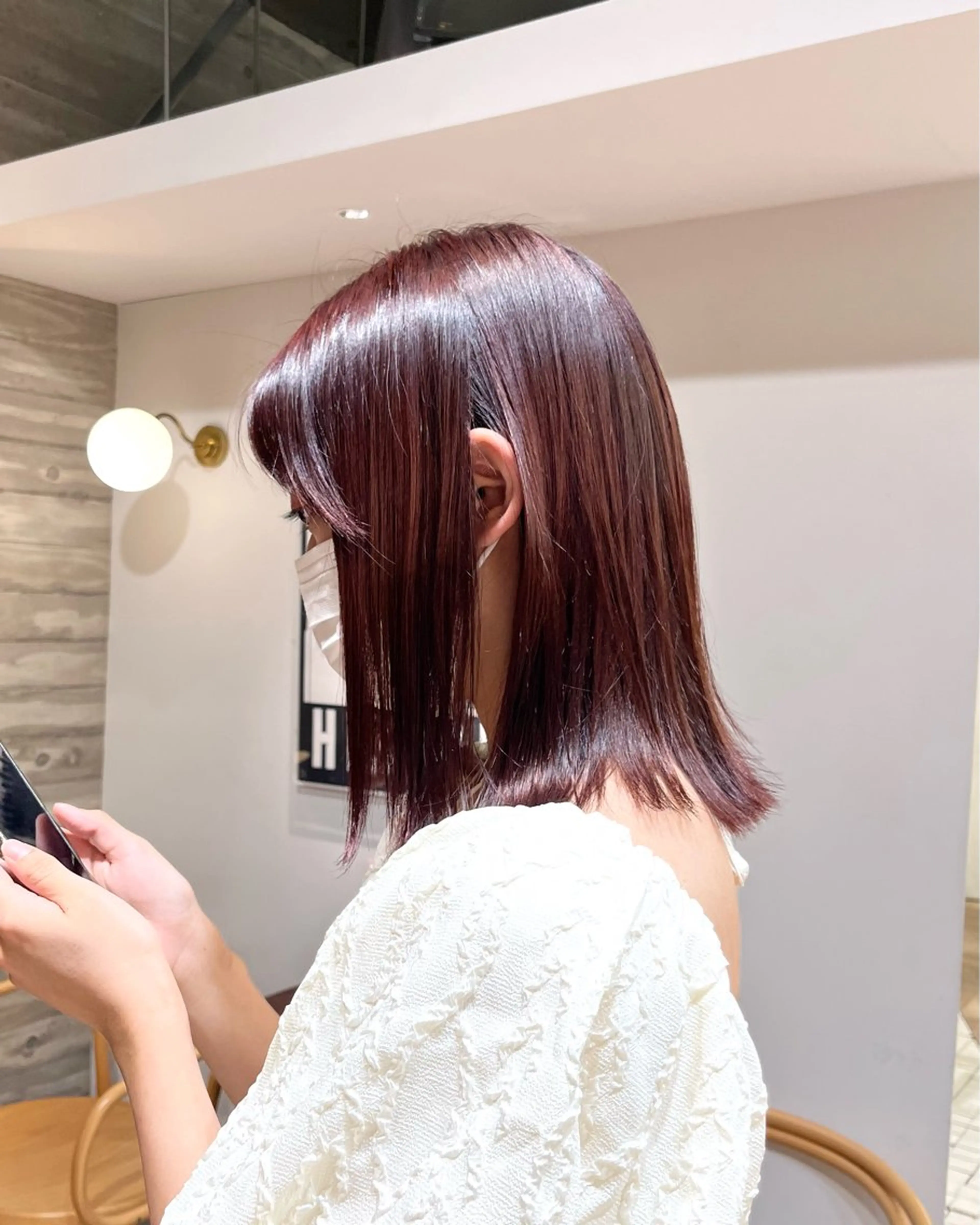 ミディアム カラー source cia所属・amane ⟡のヘアスタイル