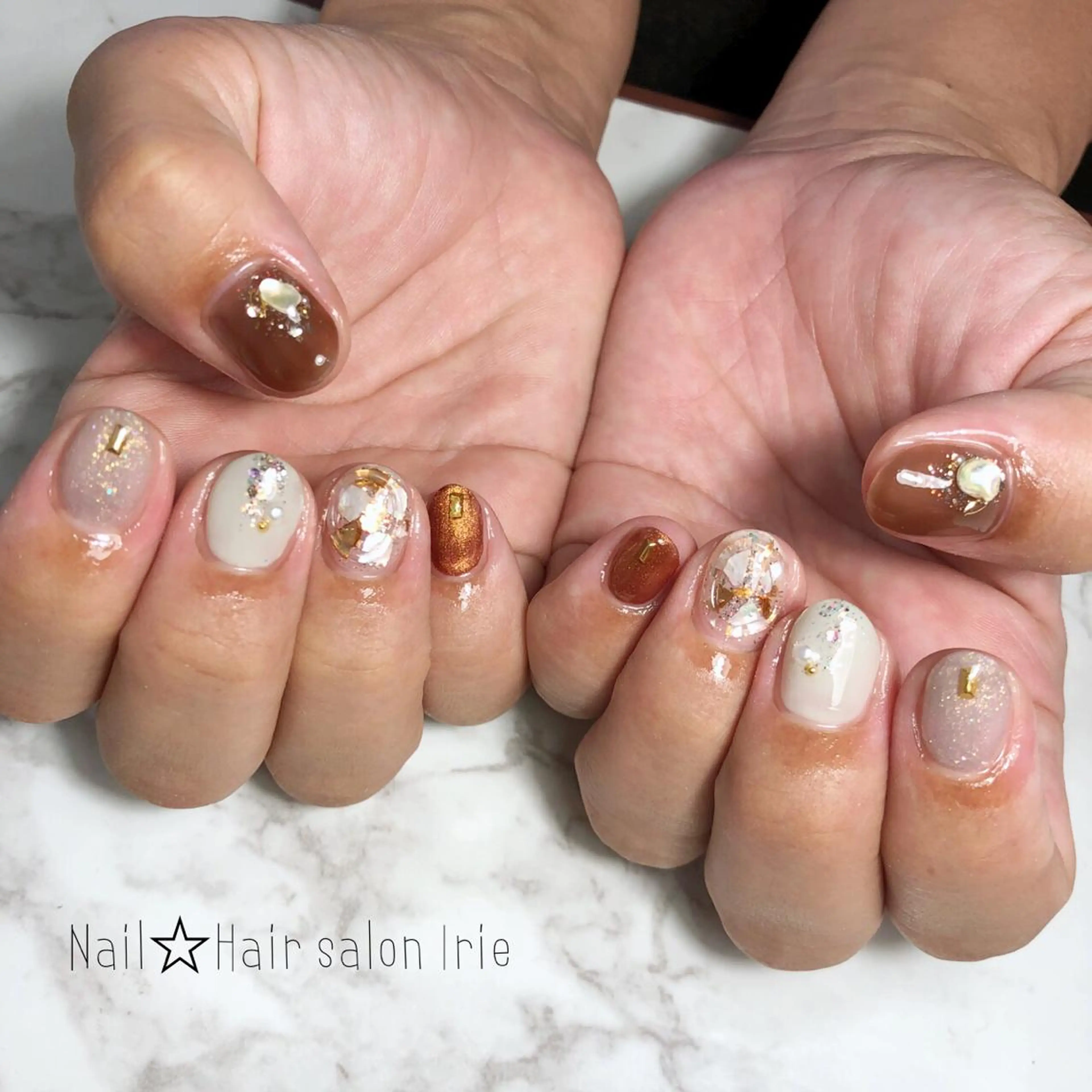 ネイル ハンドネイル 與儀 知佳のネイルデザイン