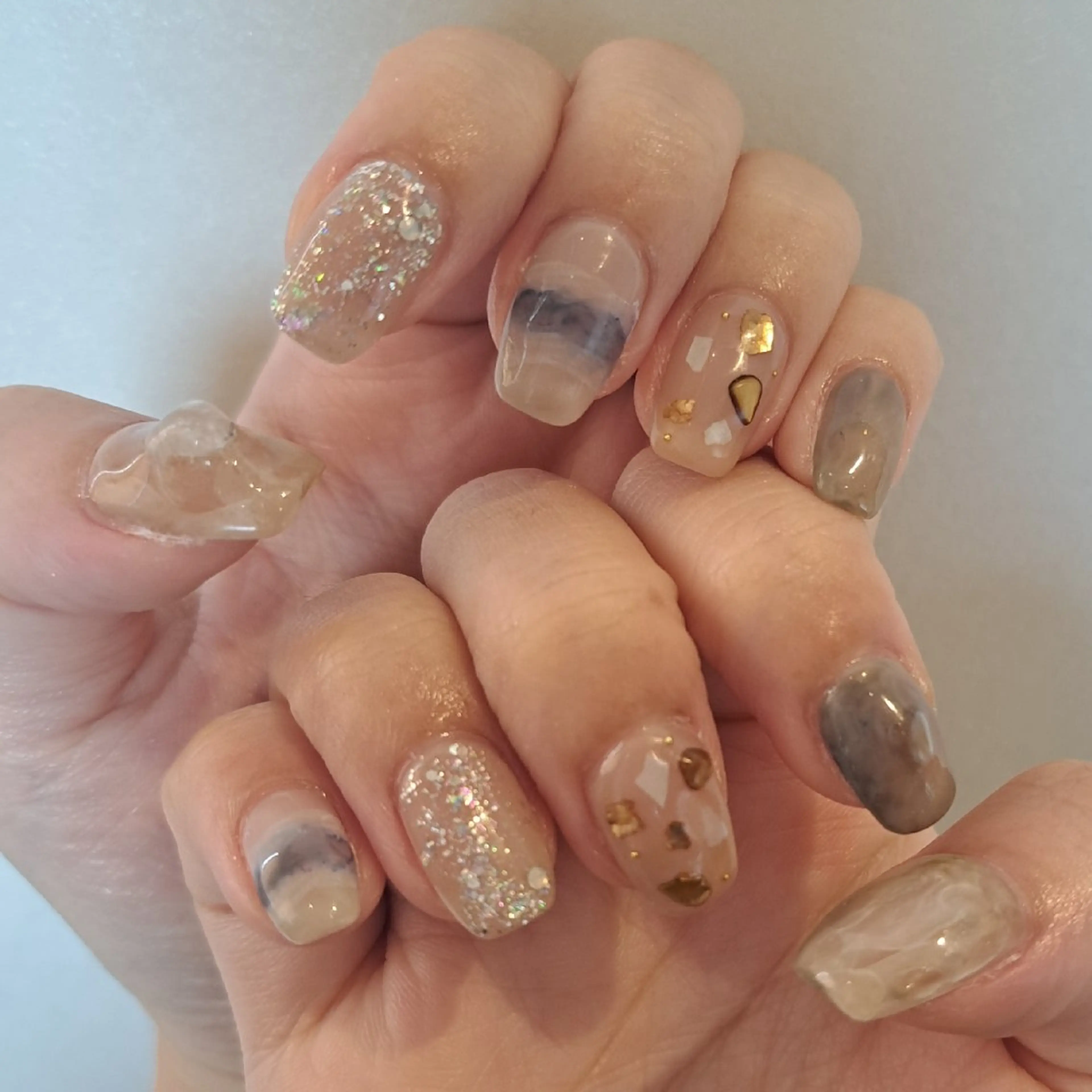 ネイル アートネイル ジェルネイル 持ち込み ニュアンスネイル ハンドネイル Nail mood デザイン持ち込みokのネイルデザイン