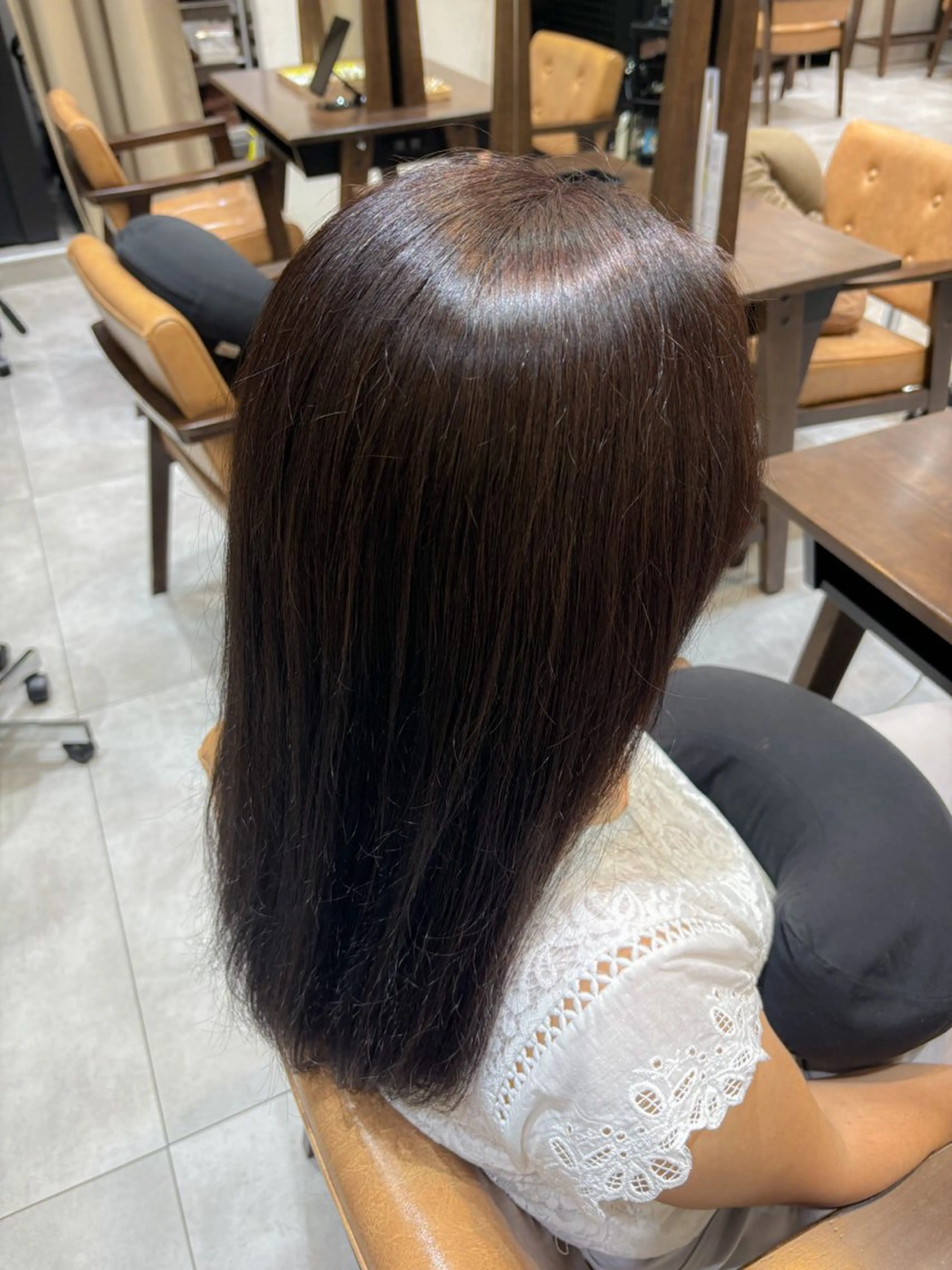 ロング カラー ブラウンカラー ラベンダーカラー mit セン北のヘアスタイル