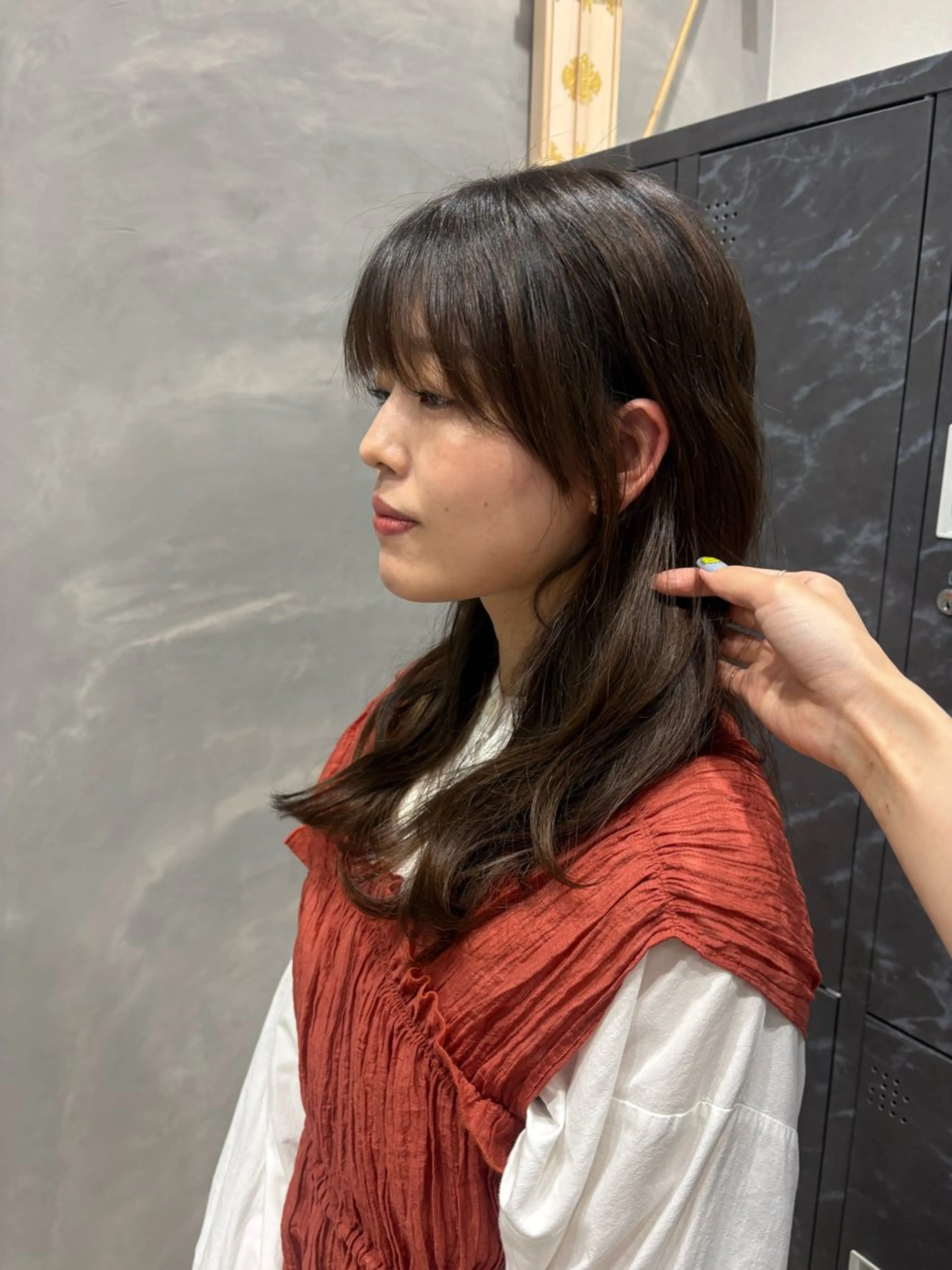 セミロング カラー ブラウンカラー 透明感カラー カット ヘアカラー トリートメント 🔆N°大分🔆 ﾜﾀﾅﾍﾞｱｵｲのヘアスタイル