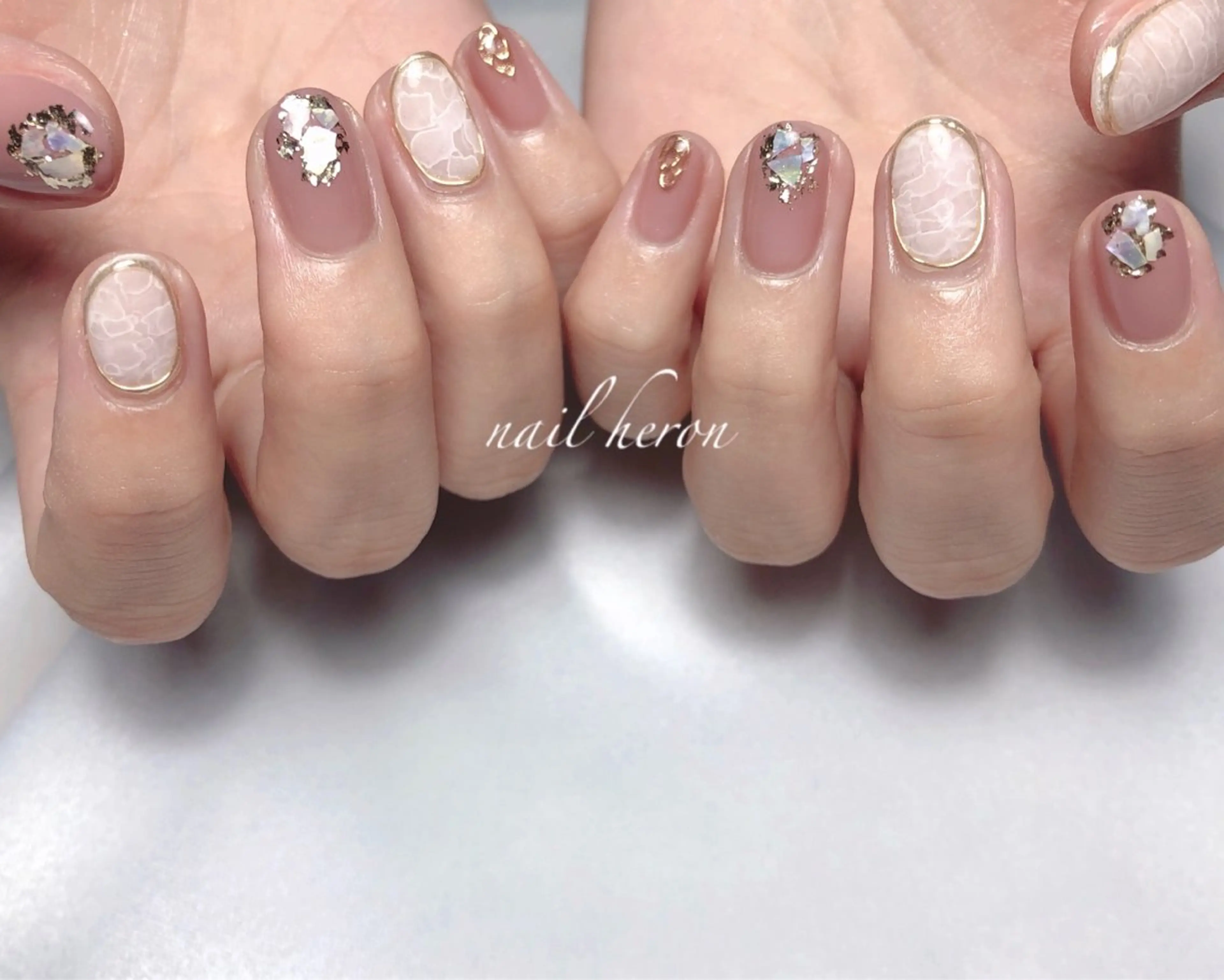 ネイル ハンドネイル saki_ nail heronのネイルデザイン