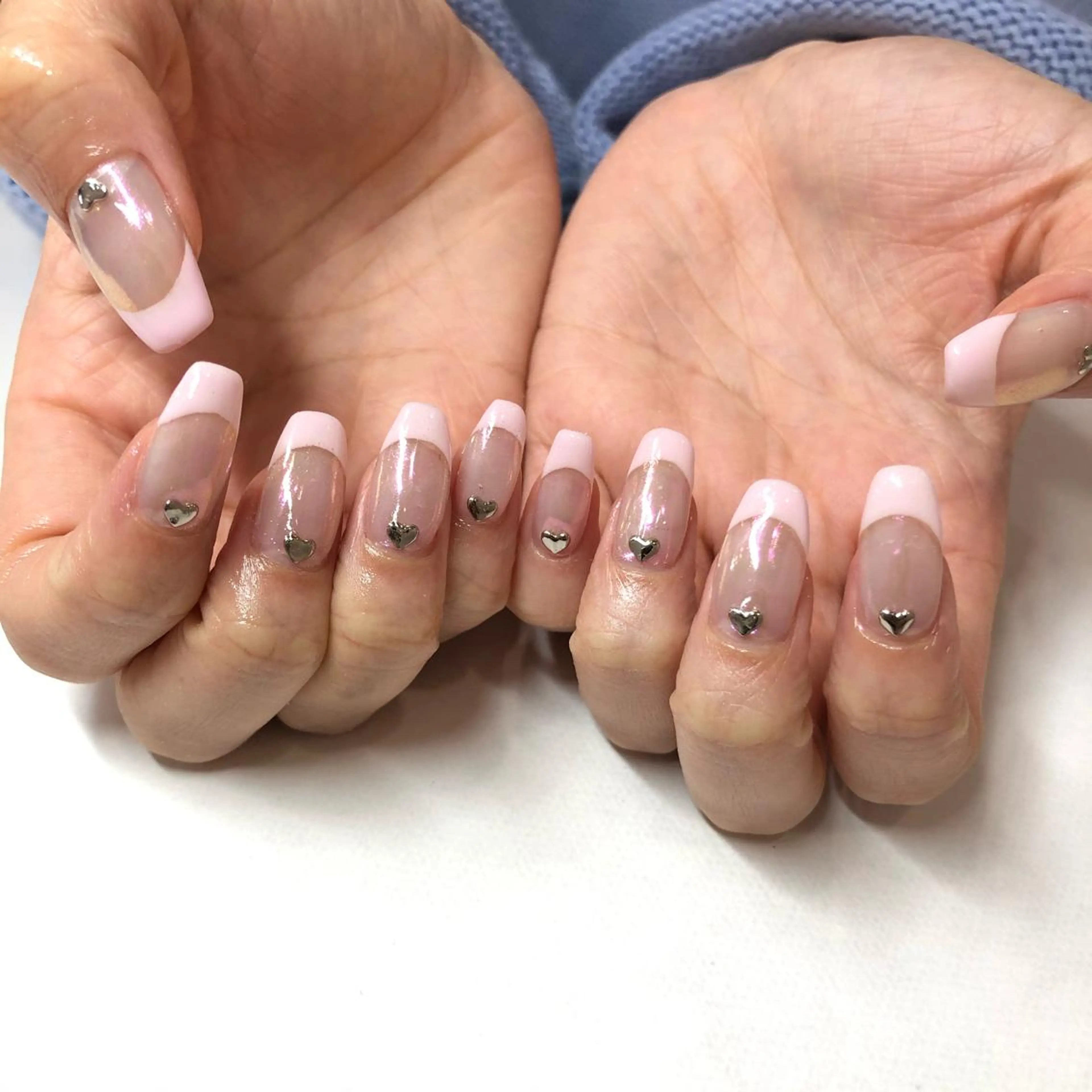 ネイル オーロラネイル フレンチネイル 🎀AYAKO 🎀中韓ネイルのネイルデザイン