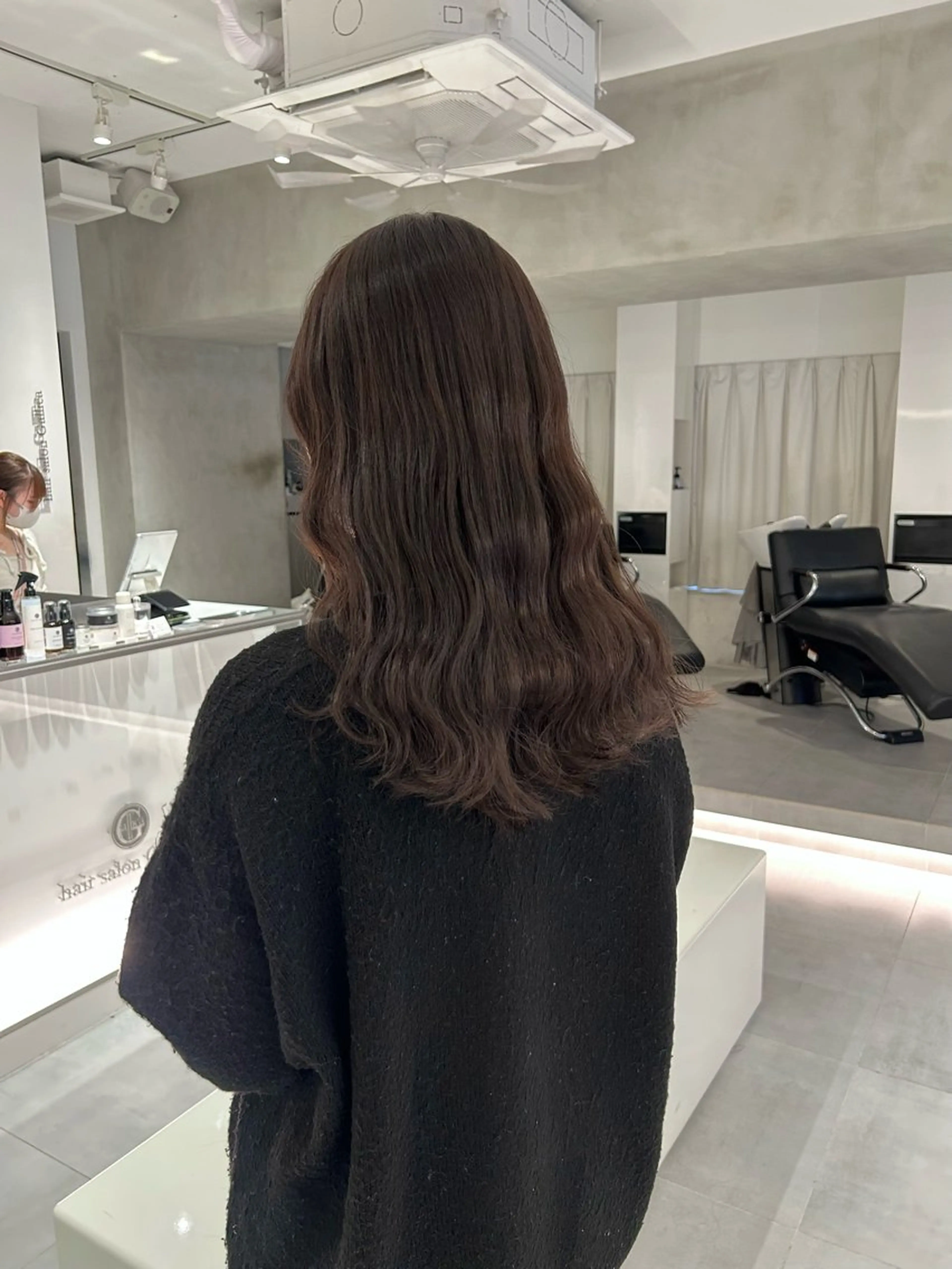 セミロング カラー カット ヘアカラー 🧚つやさらhair 🧚manakaのヘアスタイル
